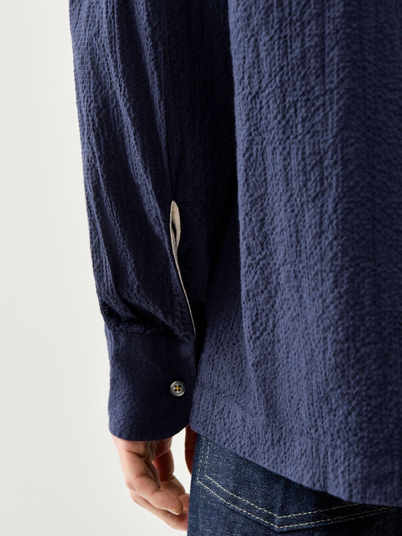 Lucky Cotton Shirt Navy