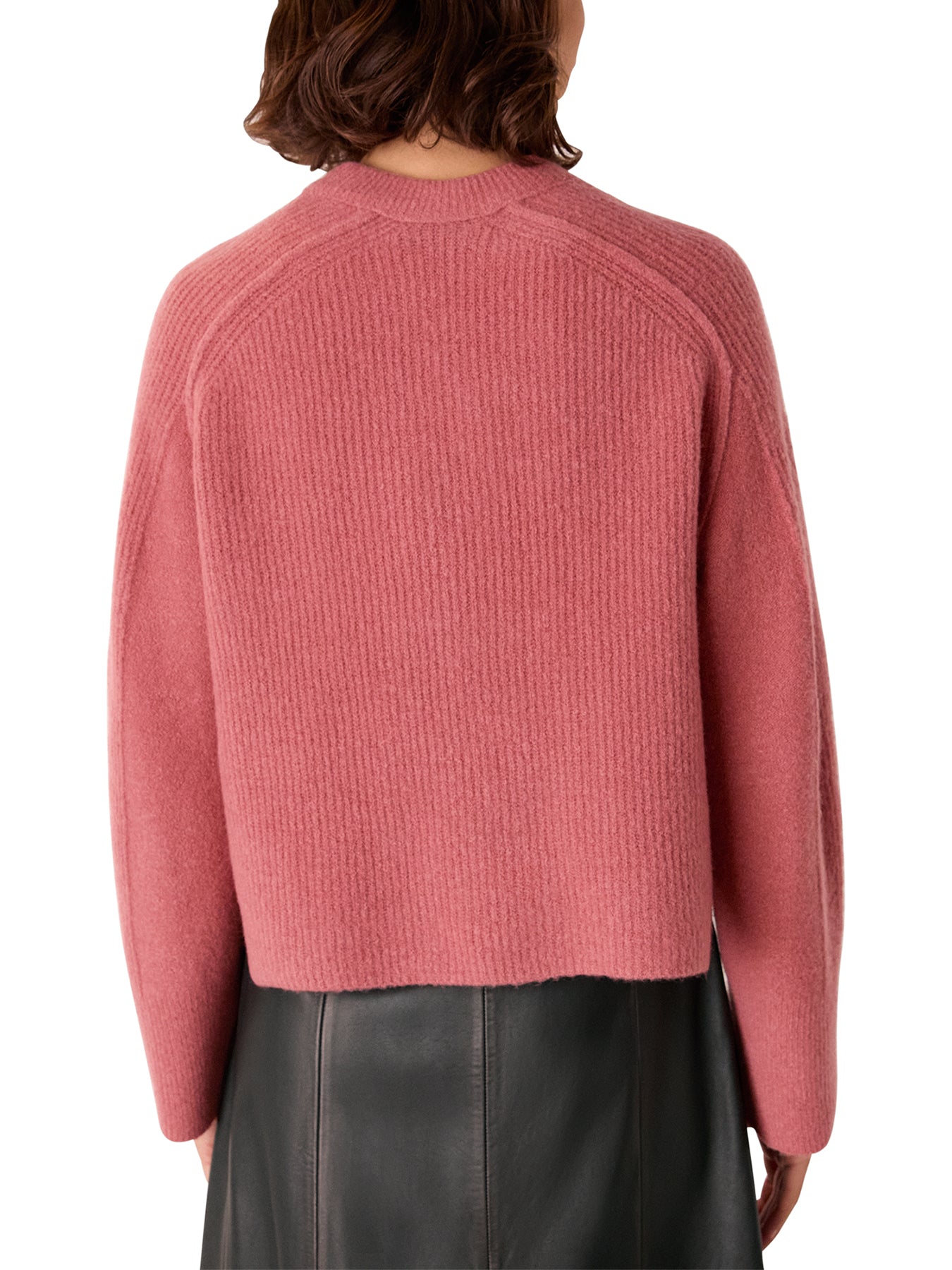 Aria Wool Crew Knit Pink