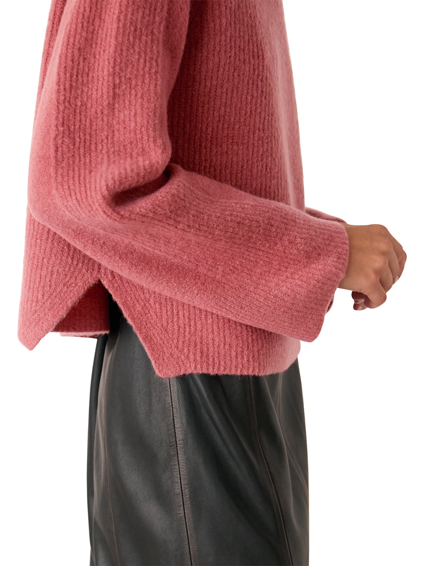 Aria Wool Crew Knit Pink