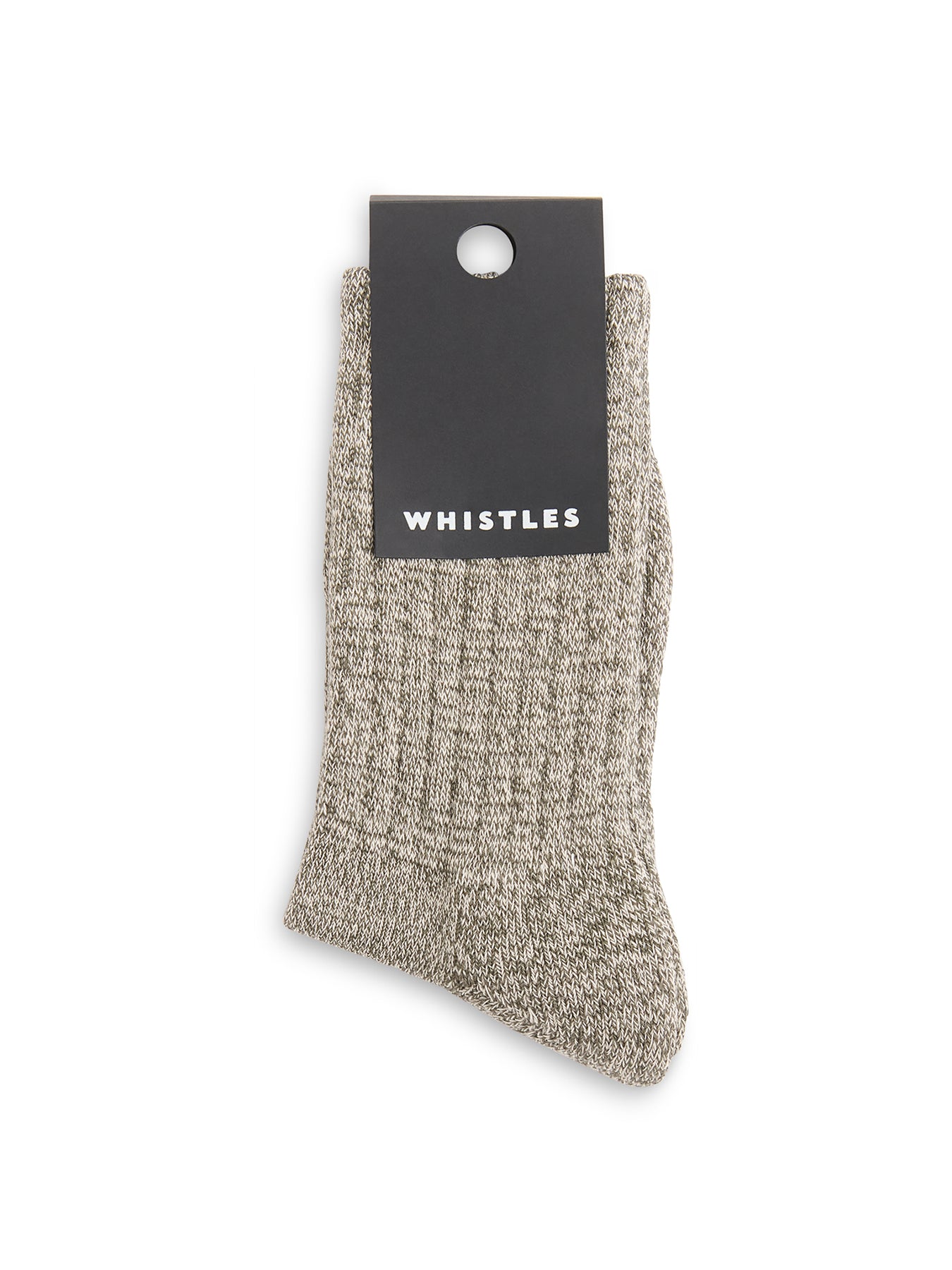 Chunky Marl Sock Green