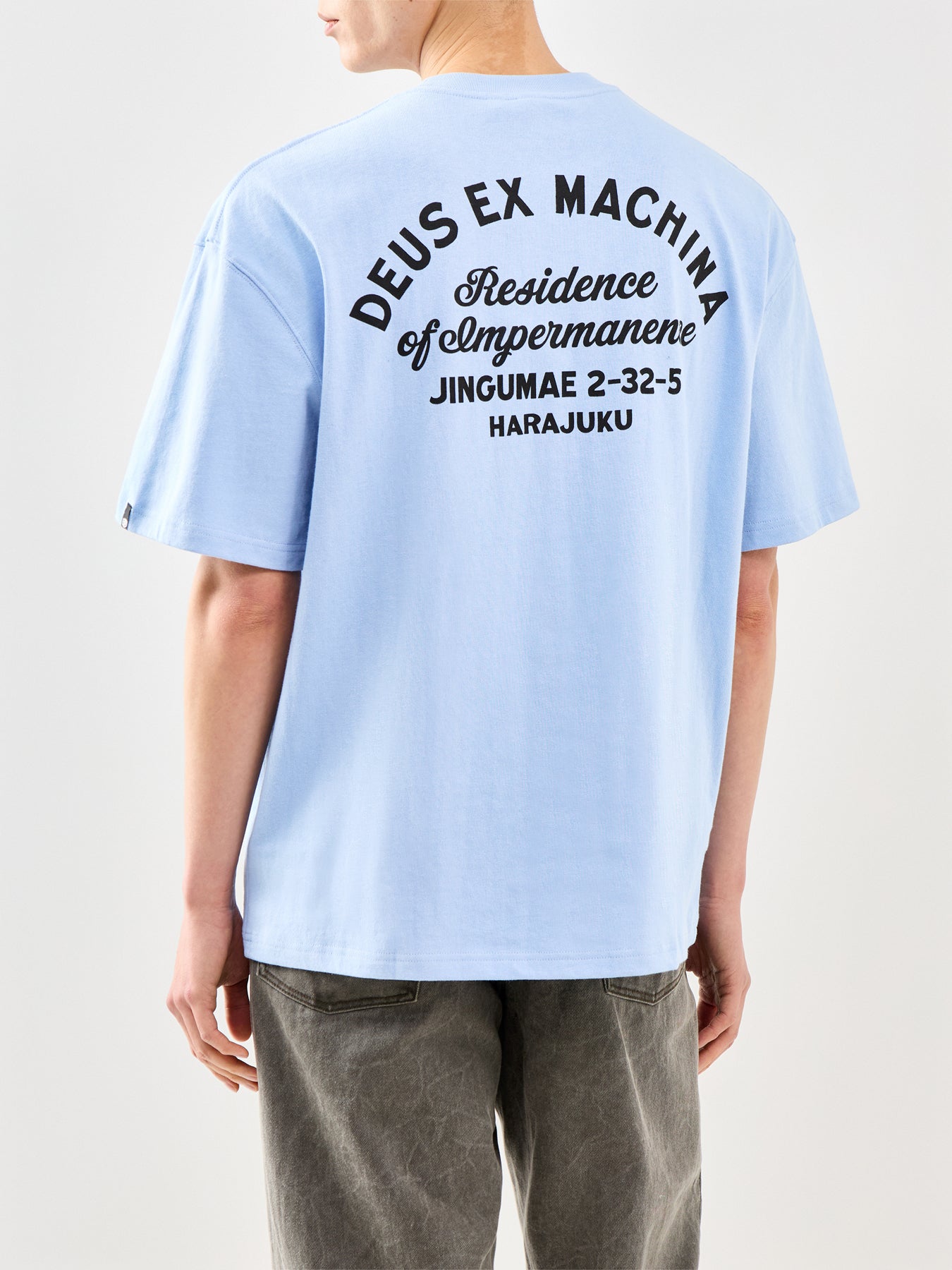 Graphic Recycled Cotton T-Shirt Blue