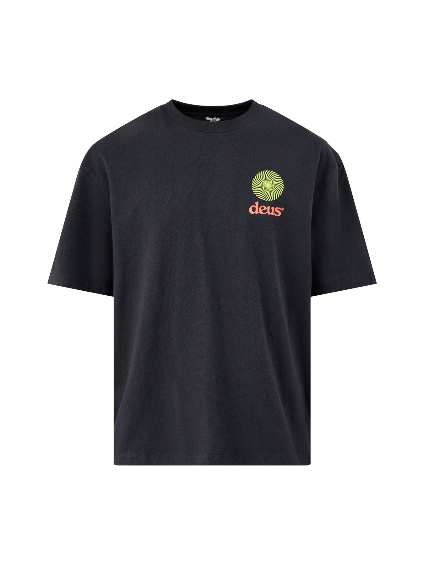 Graphic Recycled Cotton T-Shirt Black