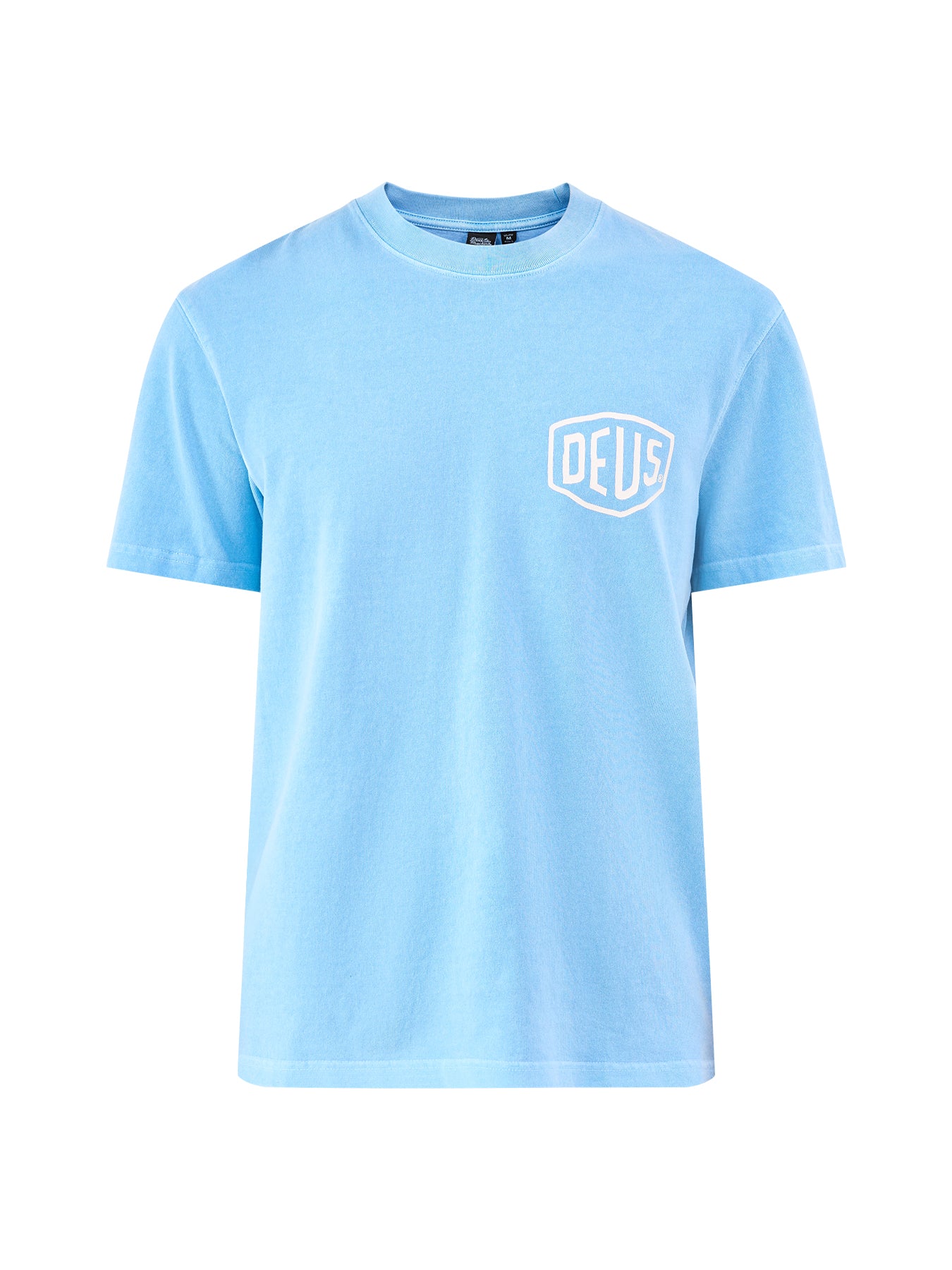 Garment Dyed Organic Cotton T-Shirt Blue