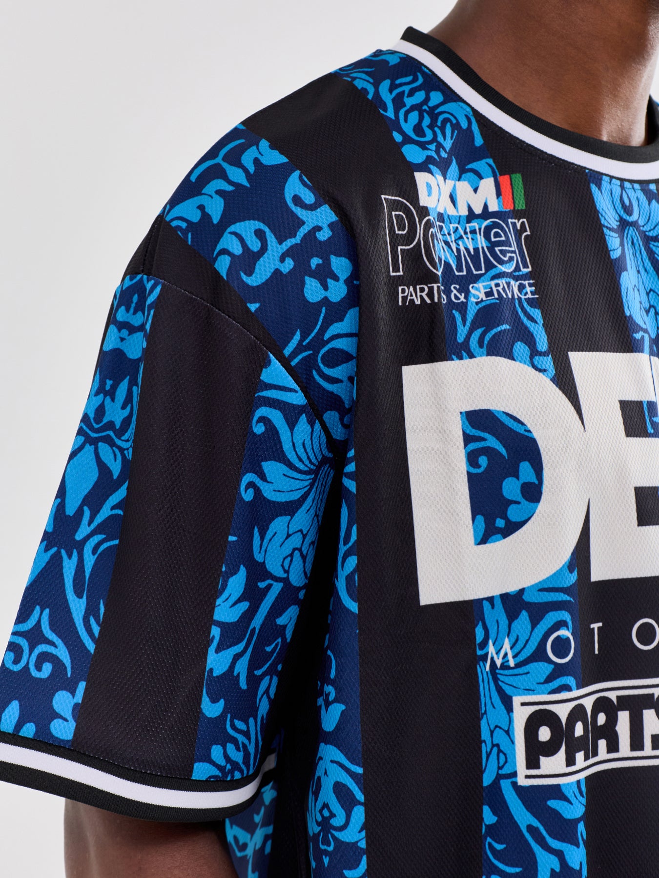 Nouveau Moto Graphic T-Shirt Blue