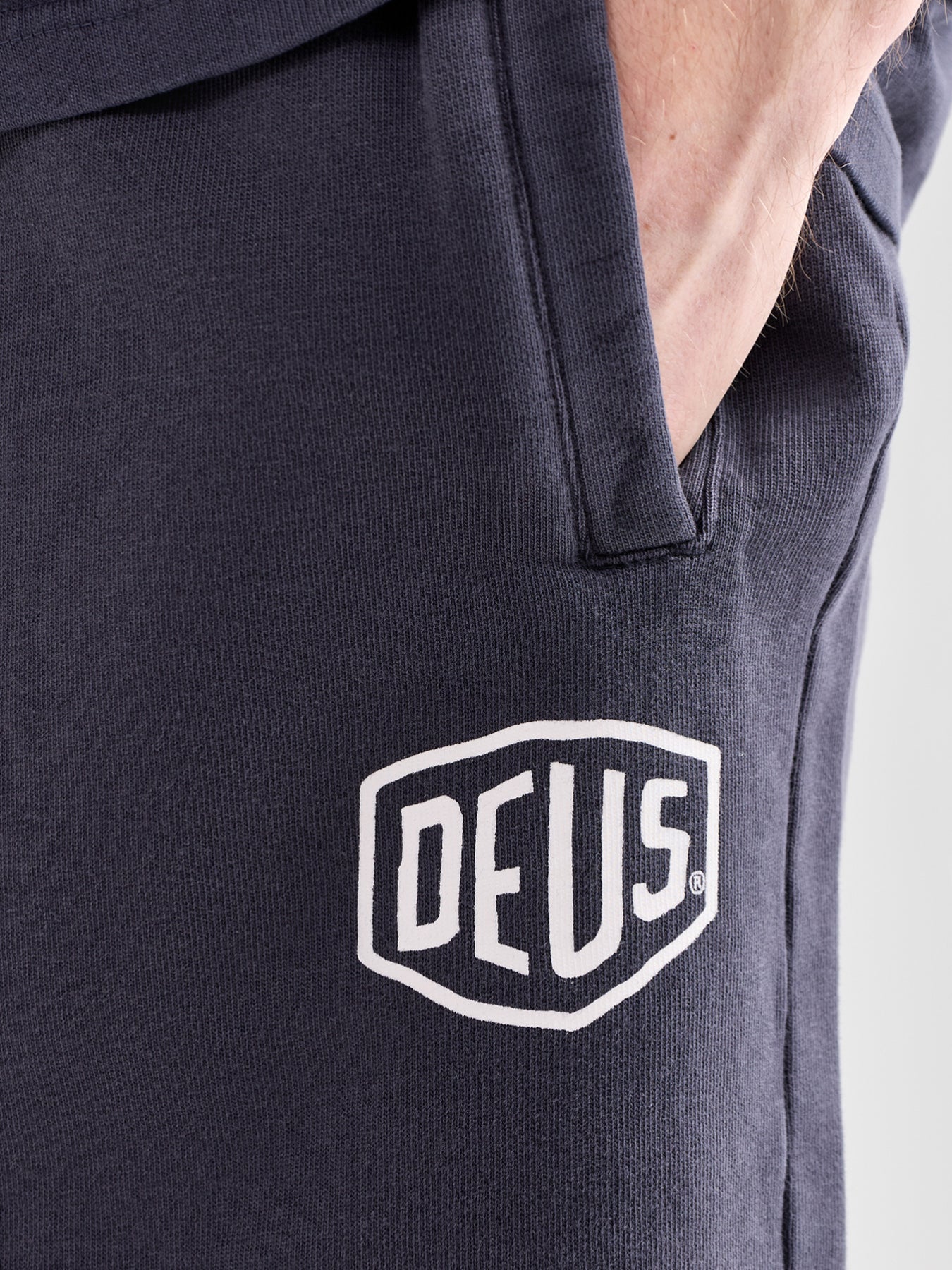 Organic Cotton Track Shorts Black