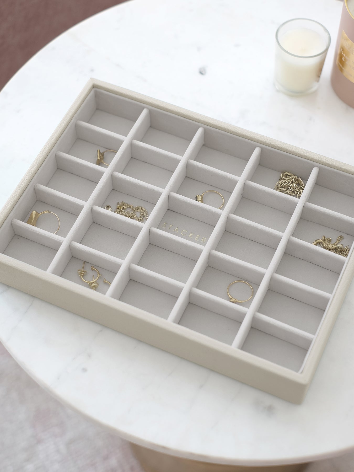 Classic Trinket Layer Jewellery Box Burgundy