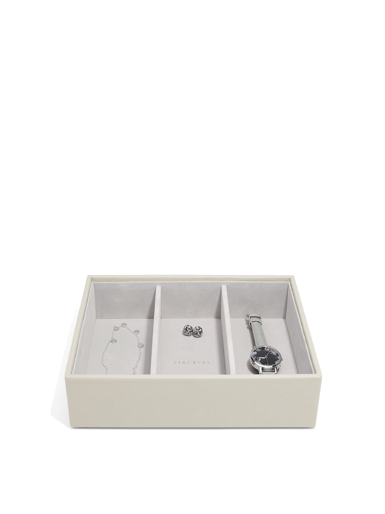 Classic Deep Jewellery Box 3 Layer Burgundy