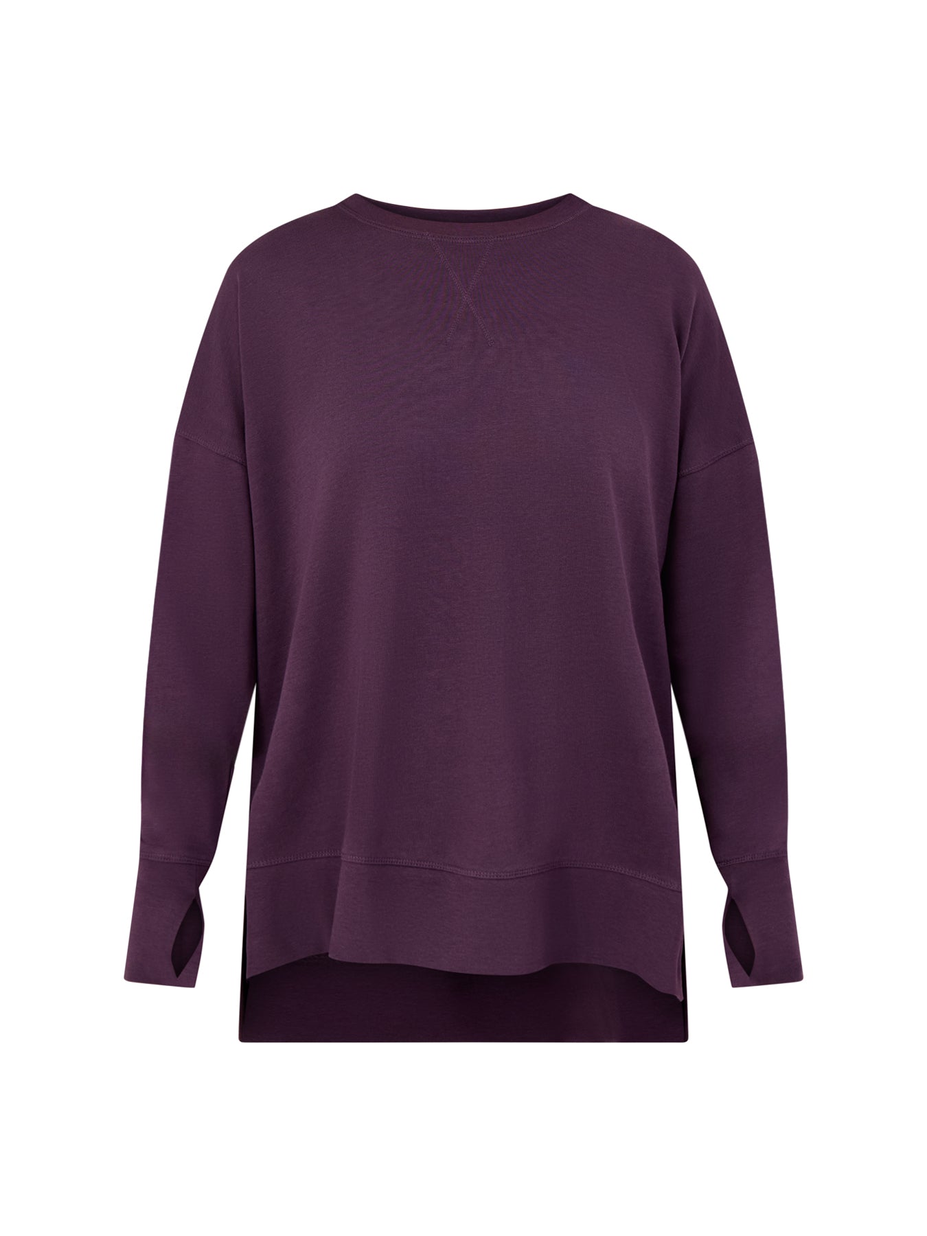 After Class Longline Sweatshirt Purple