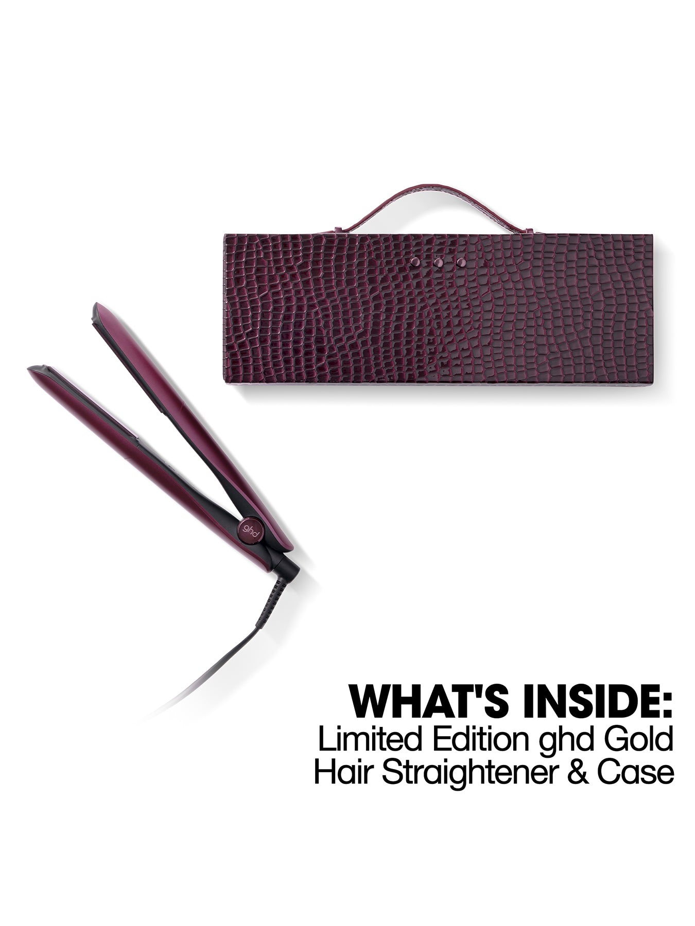 Gold® Hair Straightener in Cherry Chic