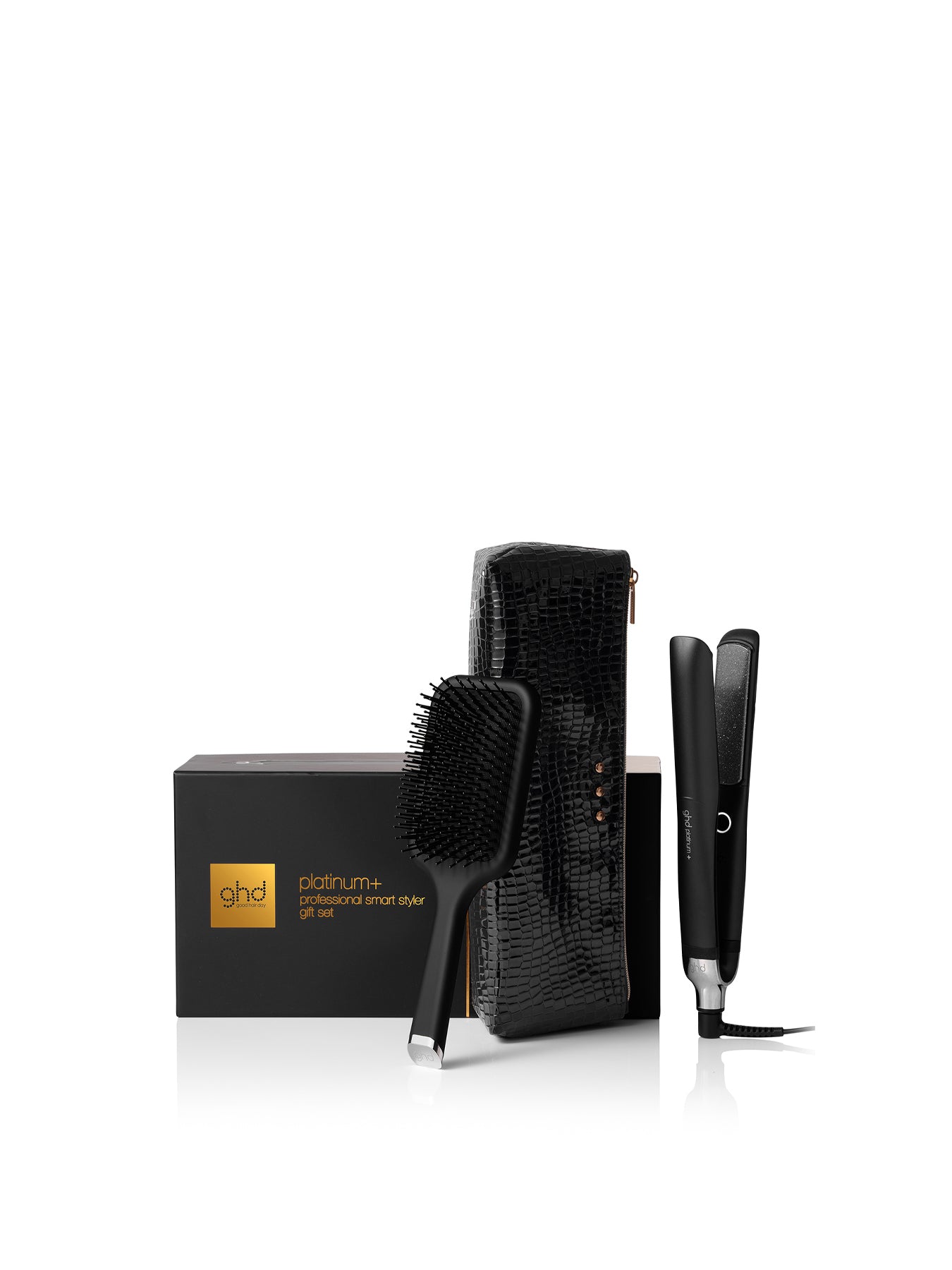 Platinum+ Hair Straightener Festive Gift Set in Black