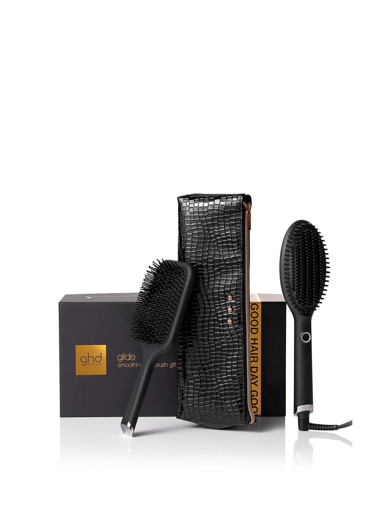Glide Hot Brush Festive Gift Set in Black