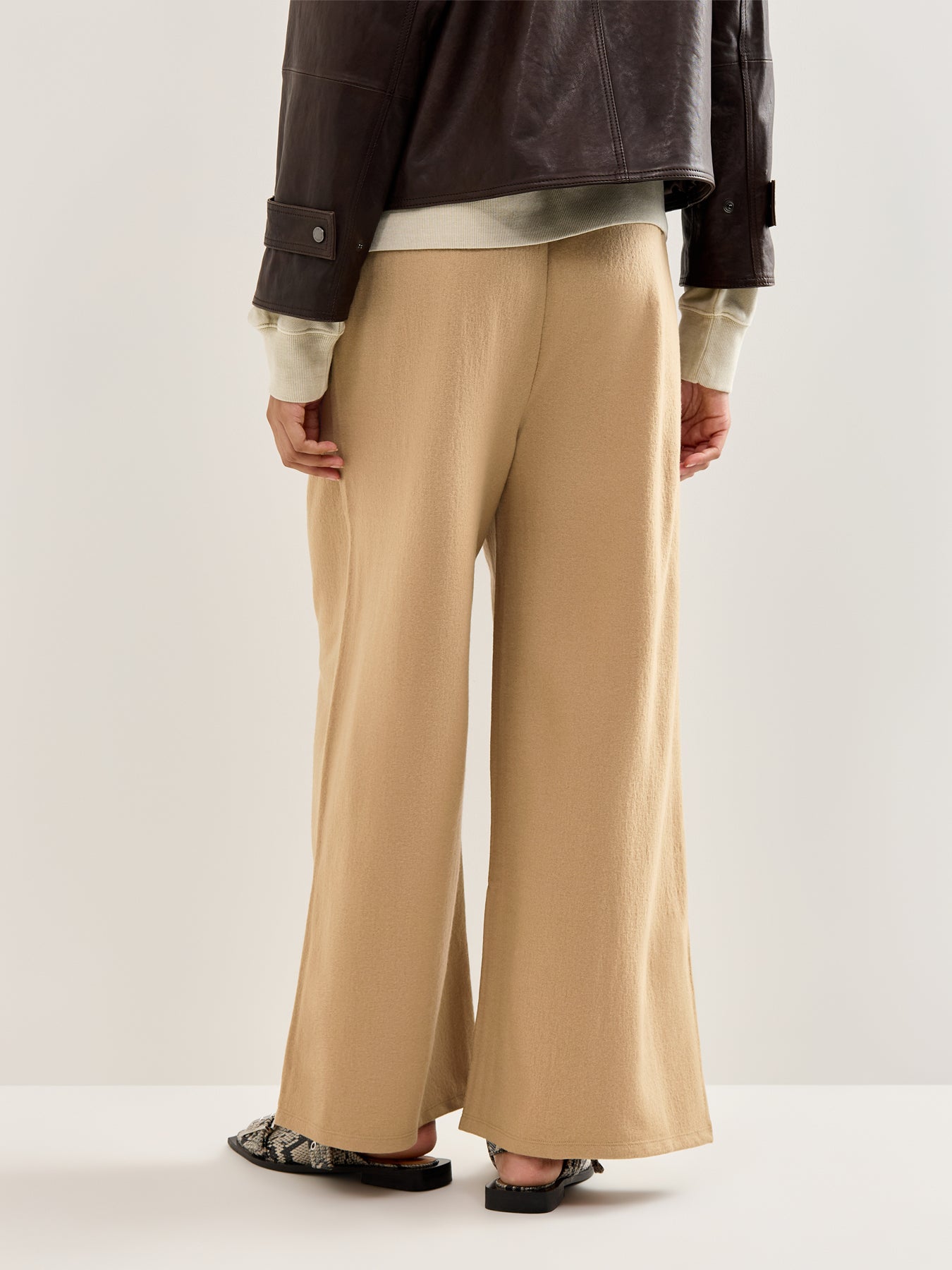 Wide Ankle Pants Biscuit