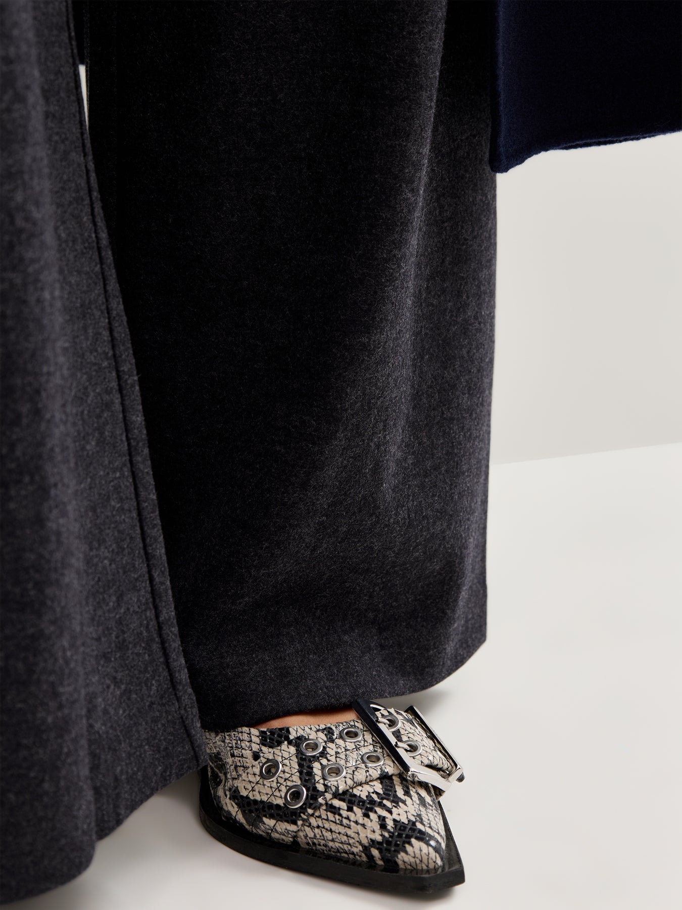 Full Length Wide Pants Charcoal