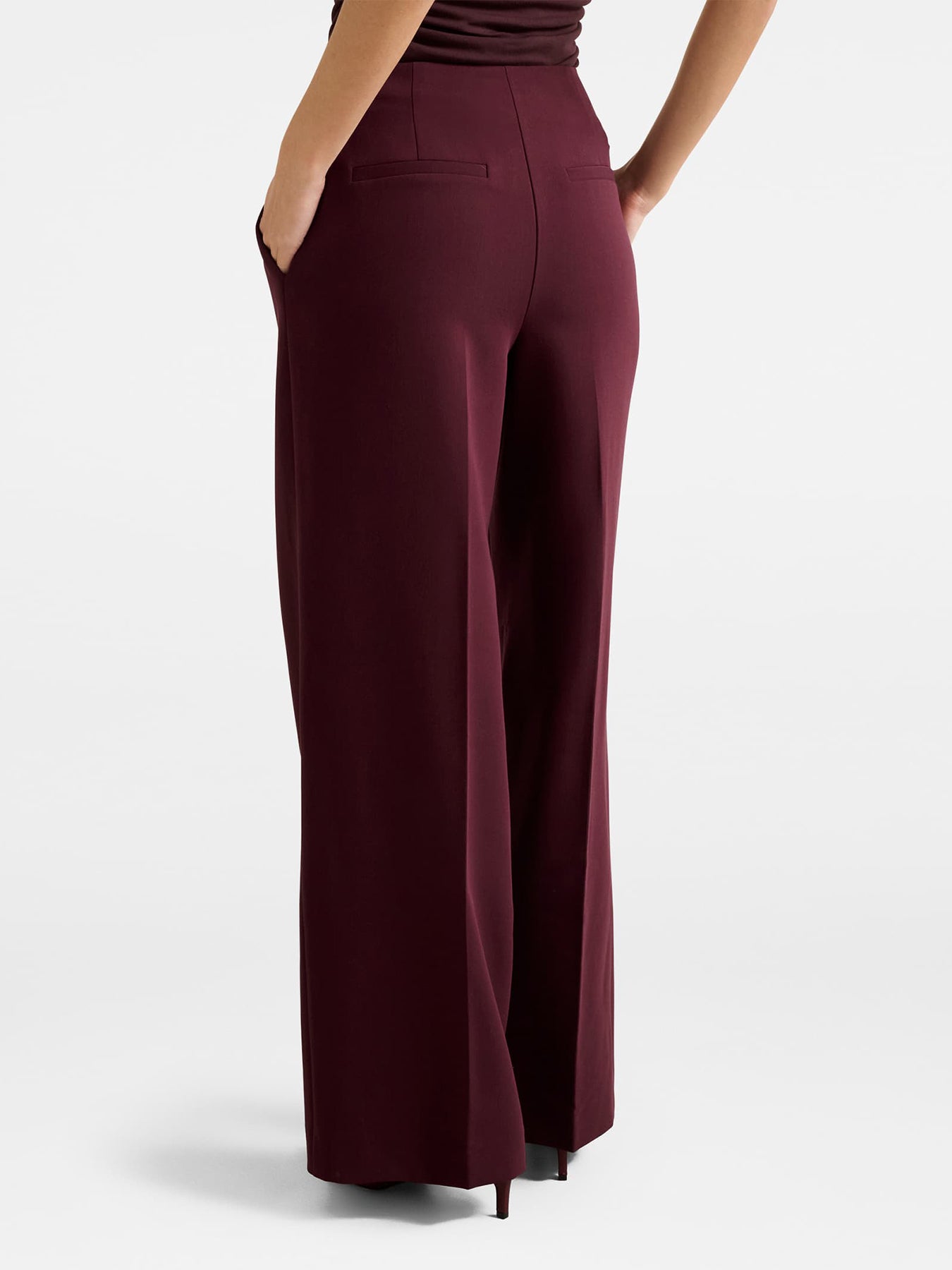 Lee Wide Leg Pants Red