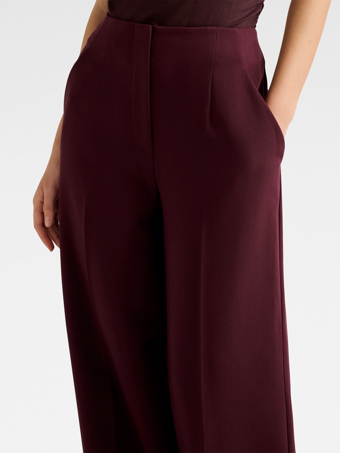 Lee Wide Leg Pants Red