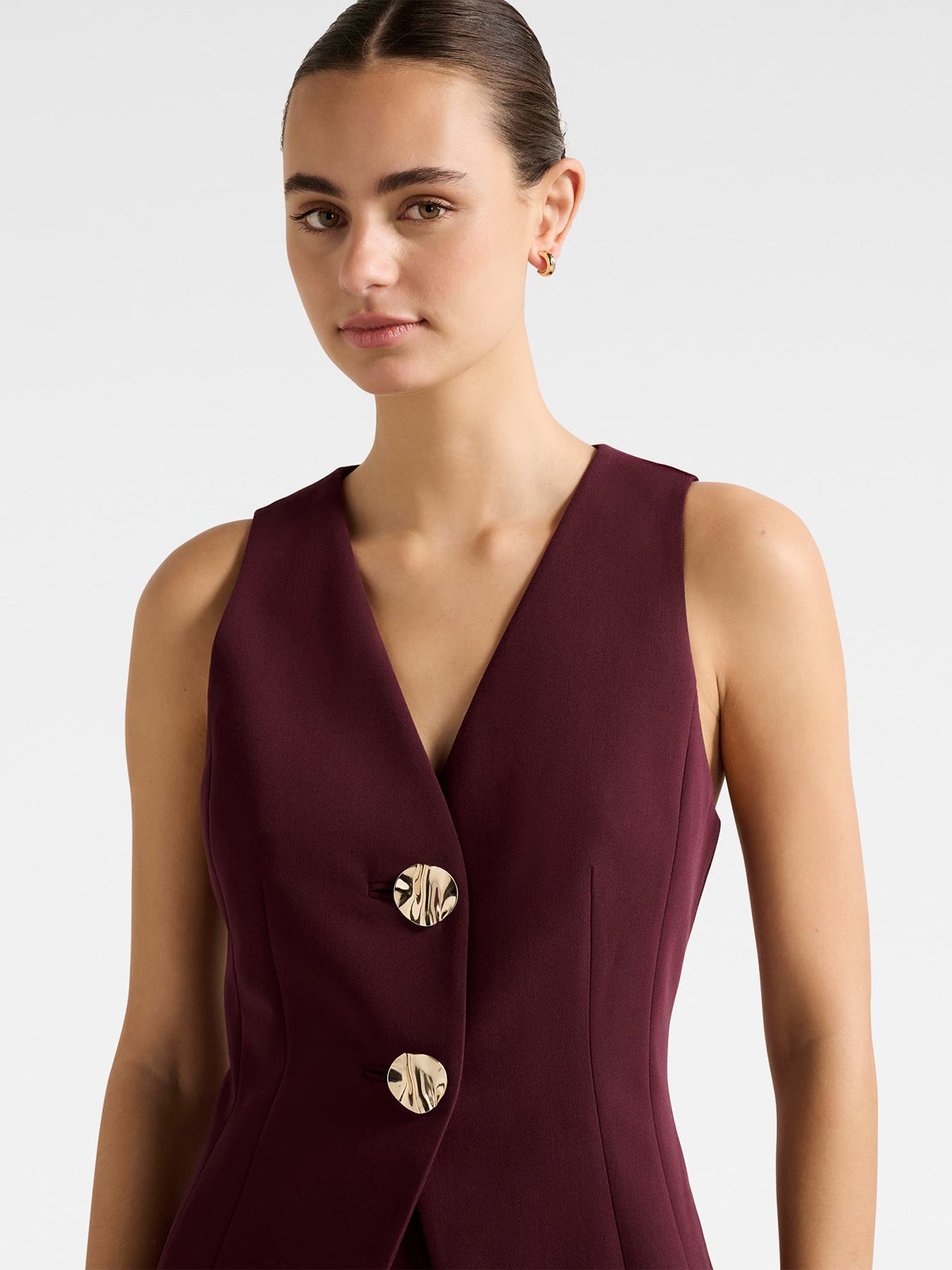 Lee Long Waistcoat Red