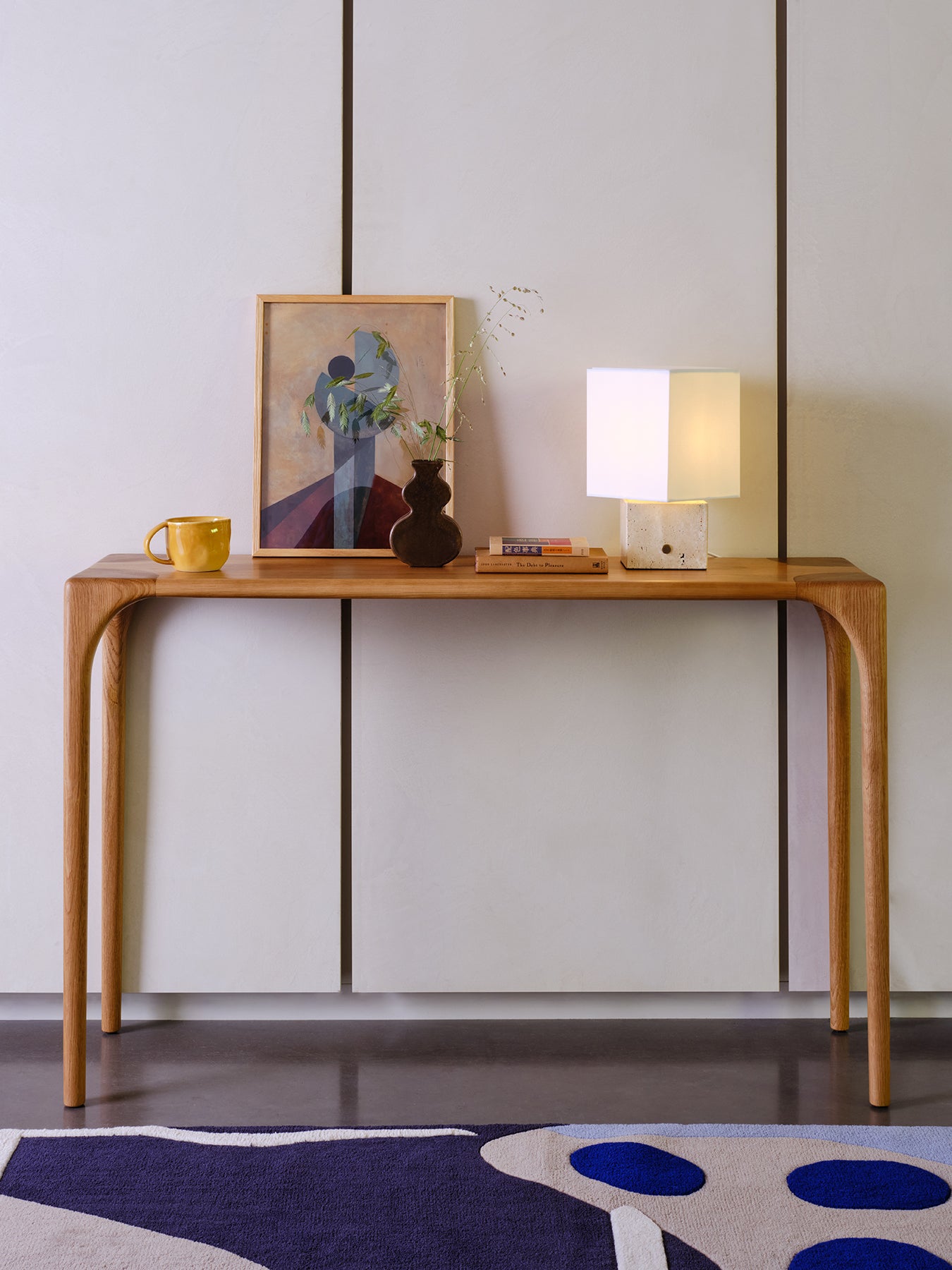 Arch Console Table Oak