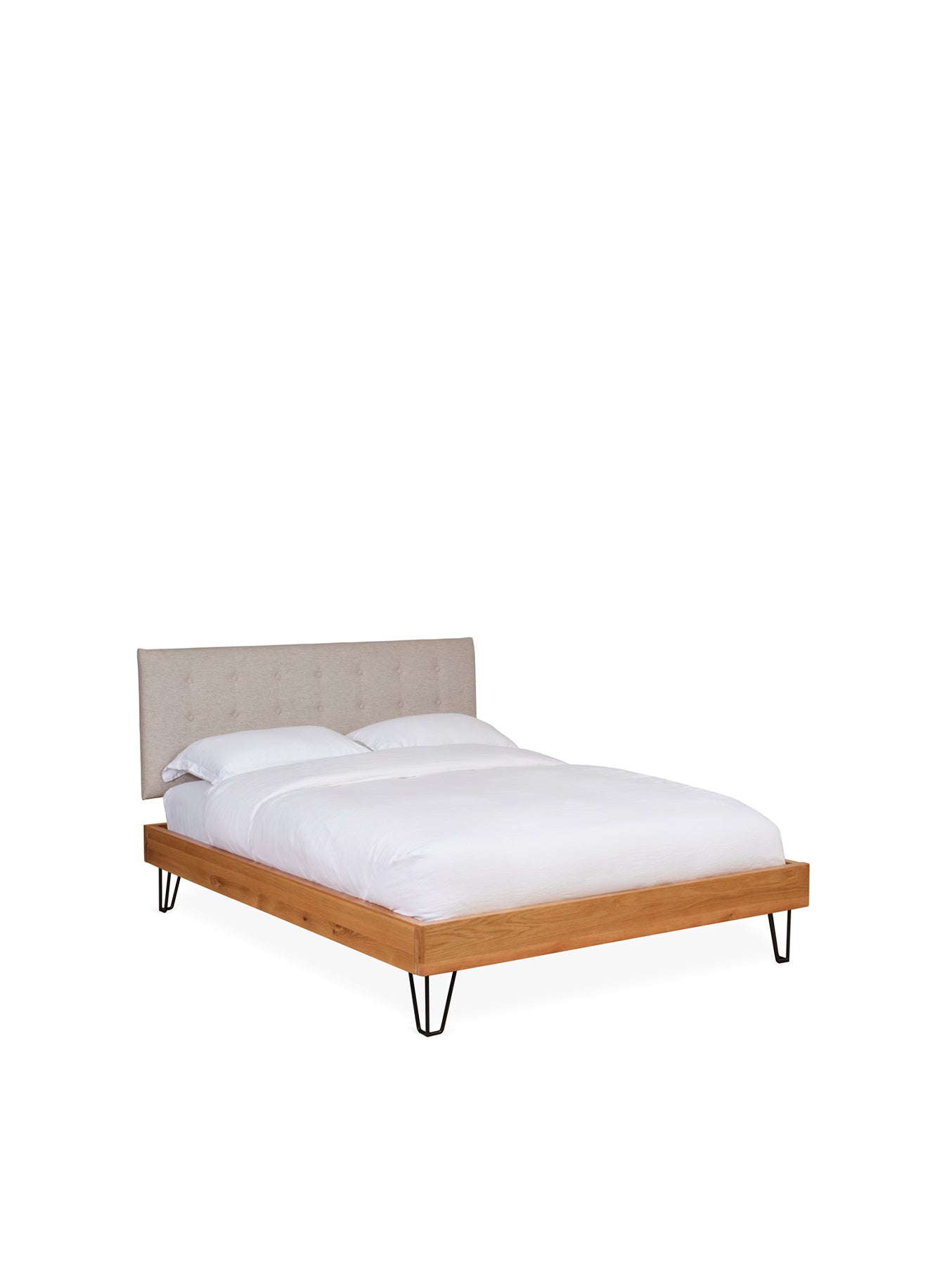 Brunel King Bed Oatmeal