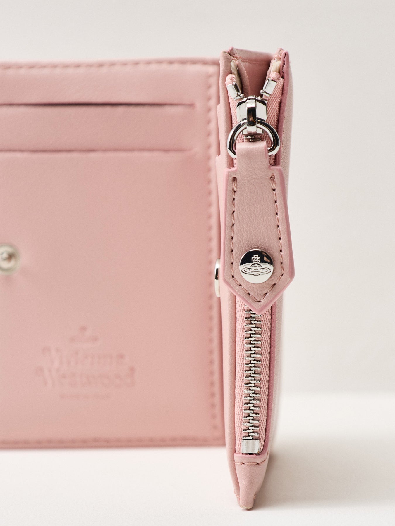 Slim Flap Wallet Pastel Pink