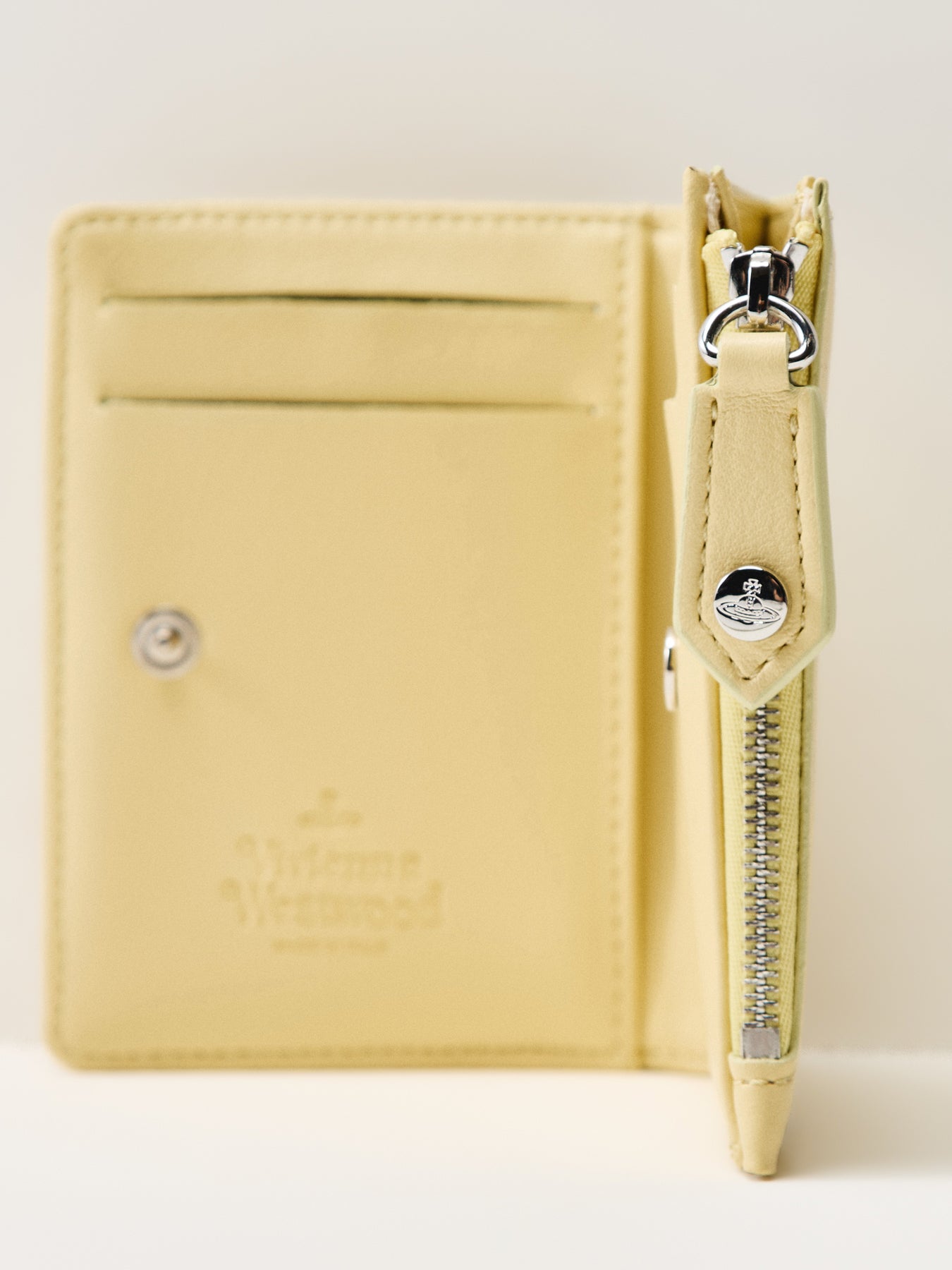 Slim Flap Wallet Pastel Yellow