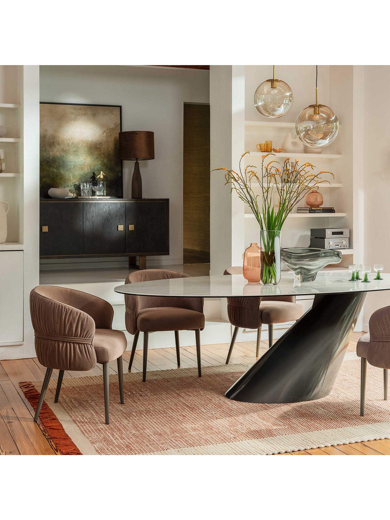 Halcyon Dining Table with Four Ziggy Chairs