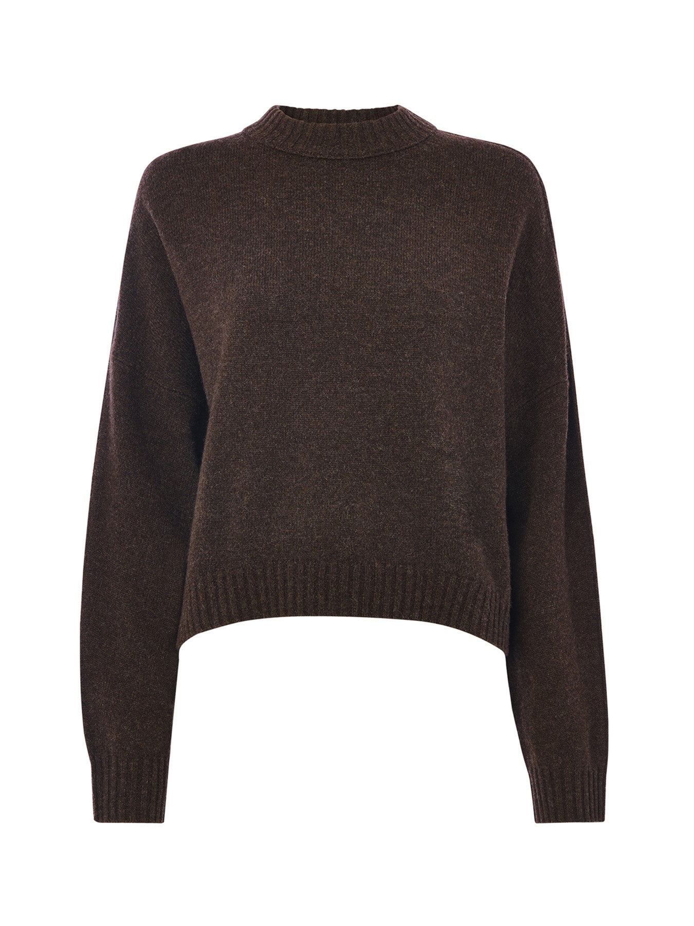 Wool Curved Hem Knit