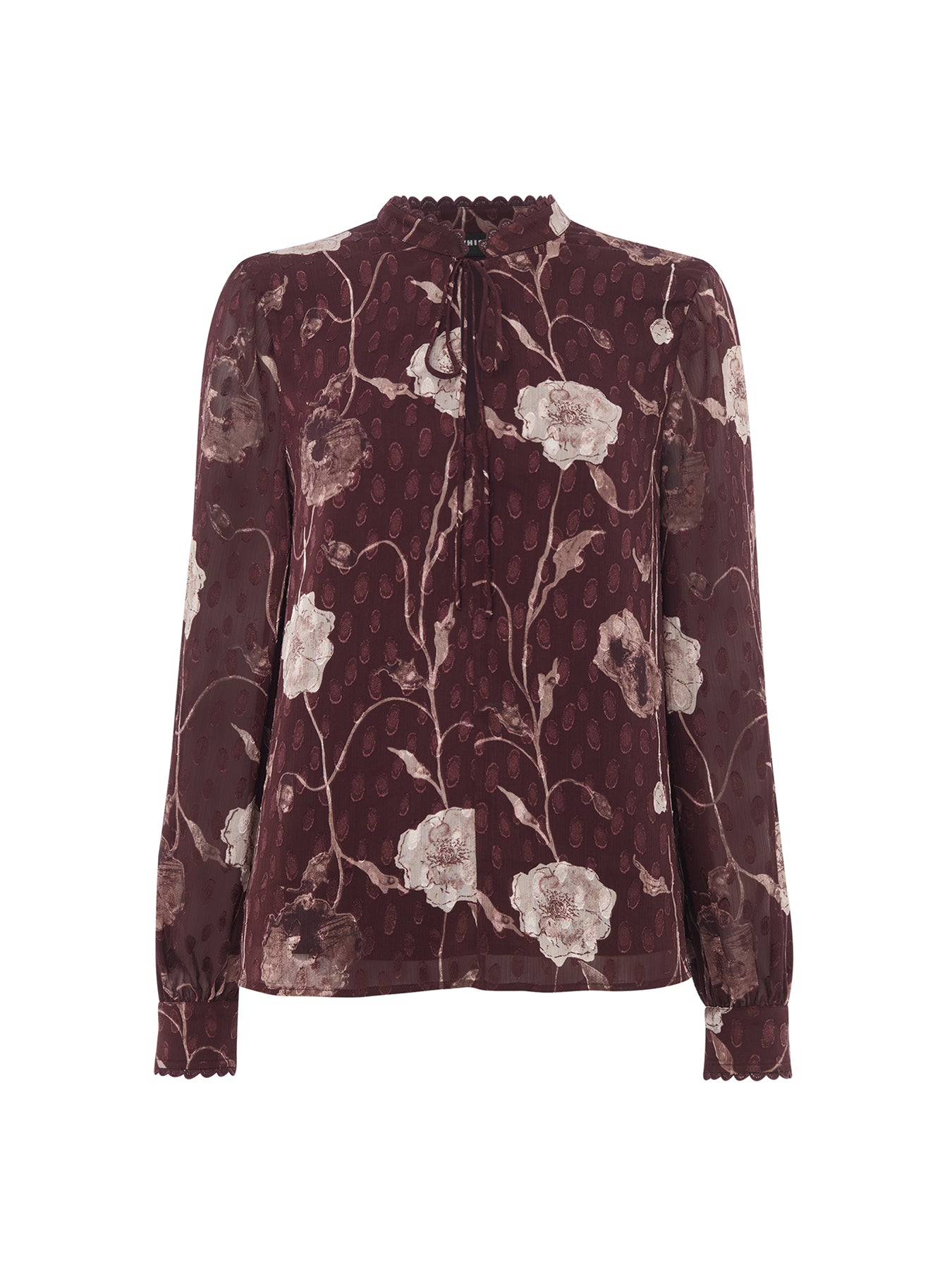 Floral Dobby Blouse Multi