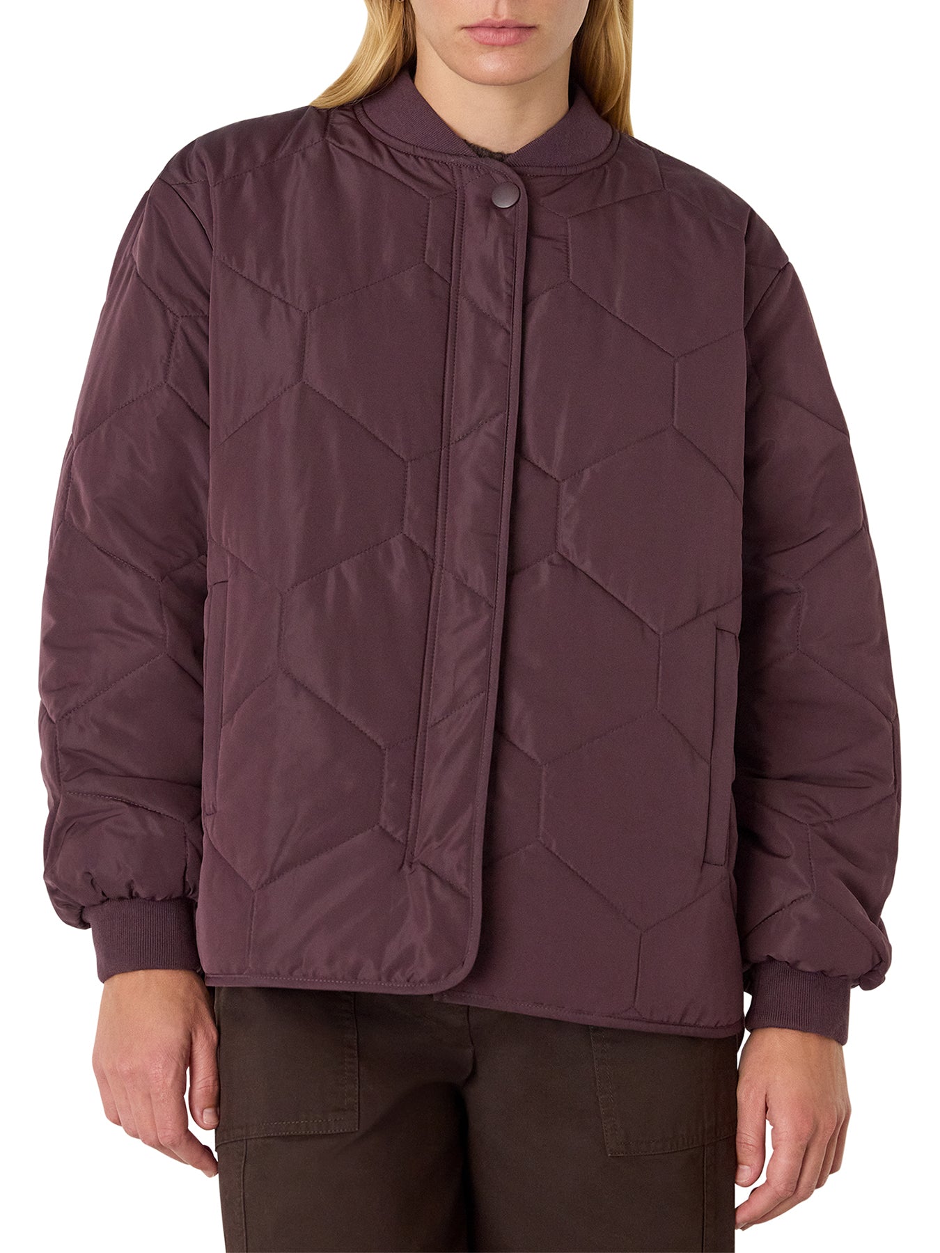 Ida Short Quilted Coat Red