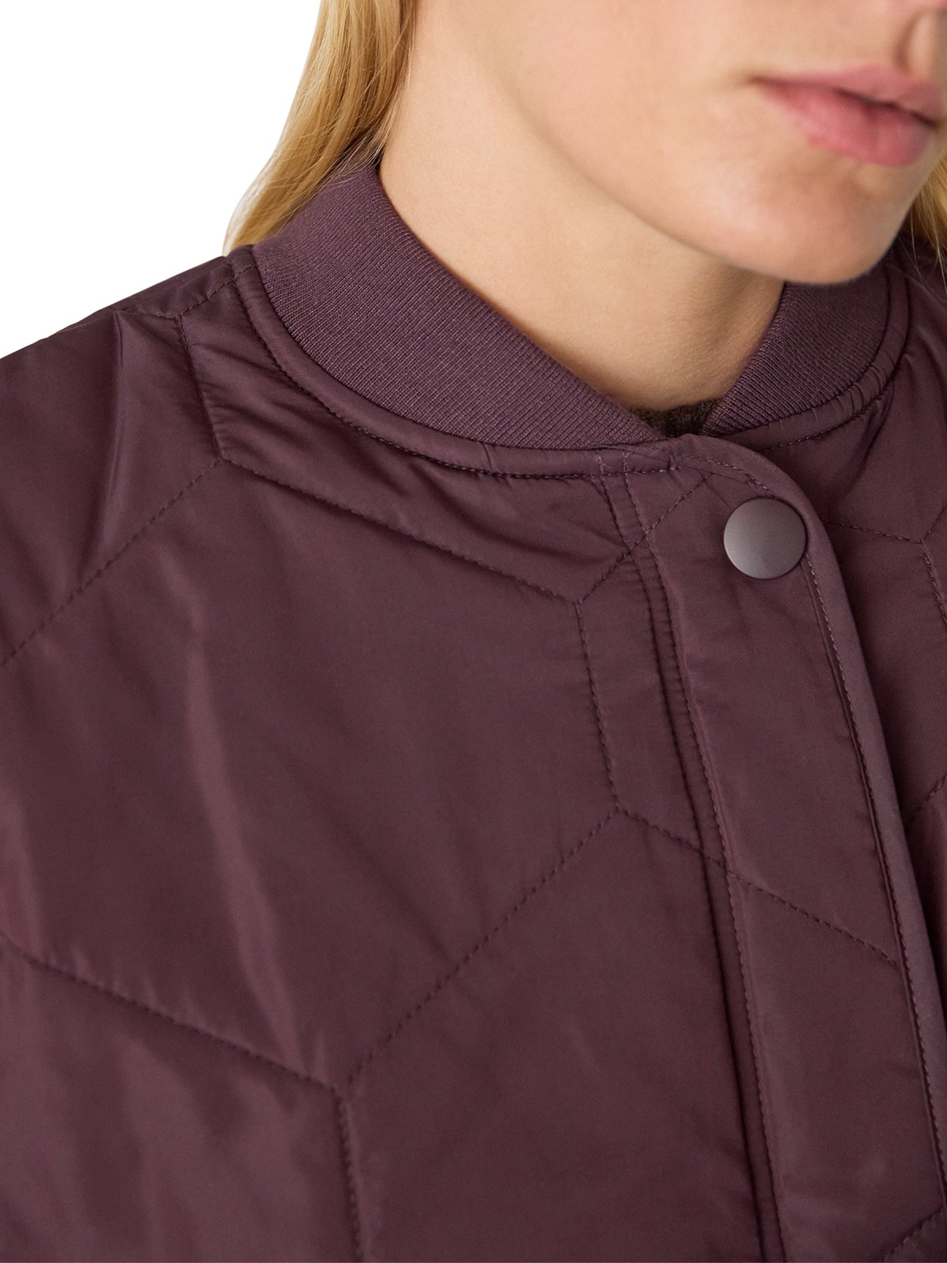 Ida Short Quilted Coat Red