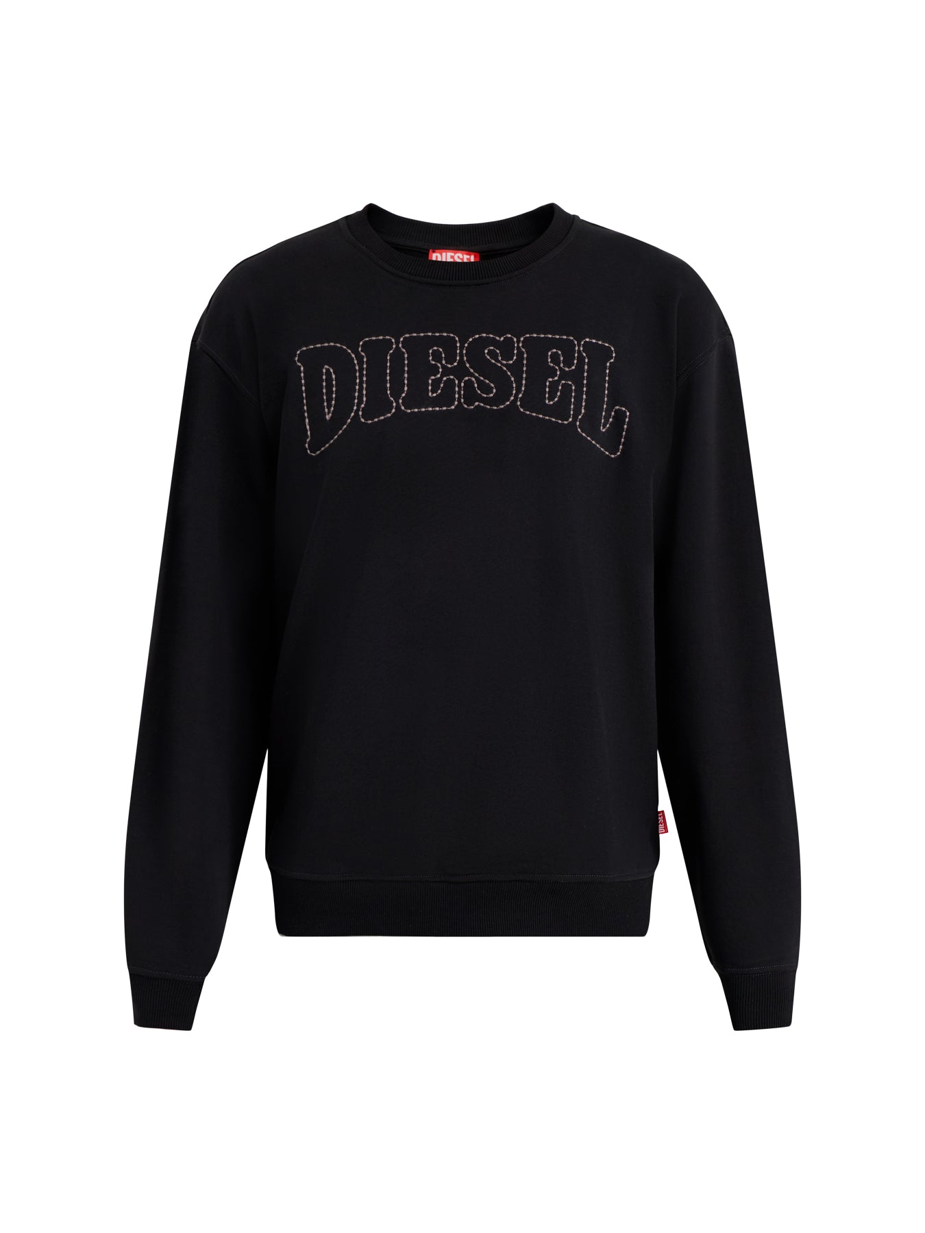 S-Norm-V10 Logo Stitching Sweatshirt Black