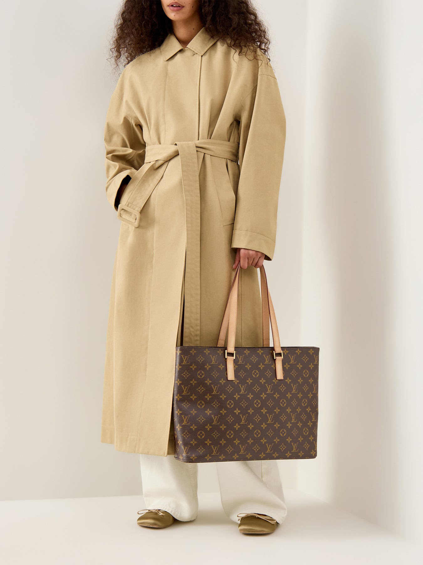 Vintage Louis Vuitton Luco Tote Monogram Brown