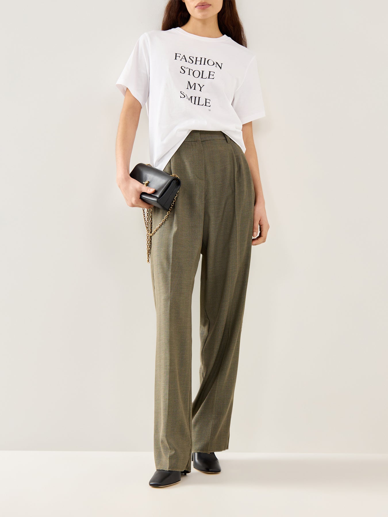 Slogan Tee Fashion Stole My Smile