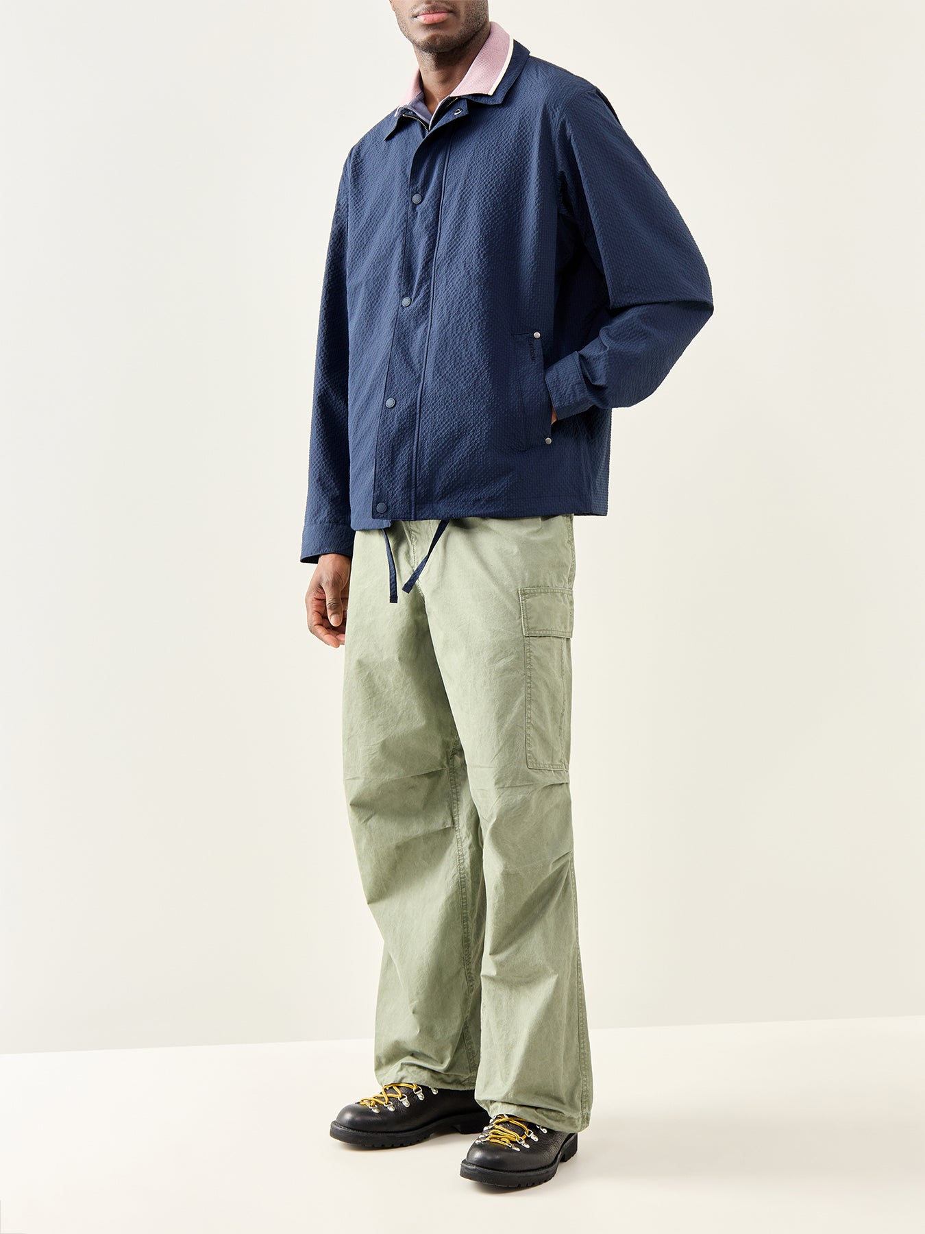 Ashbury Seersucker Casual Jacket Navy