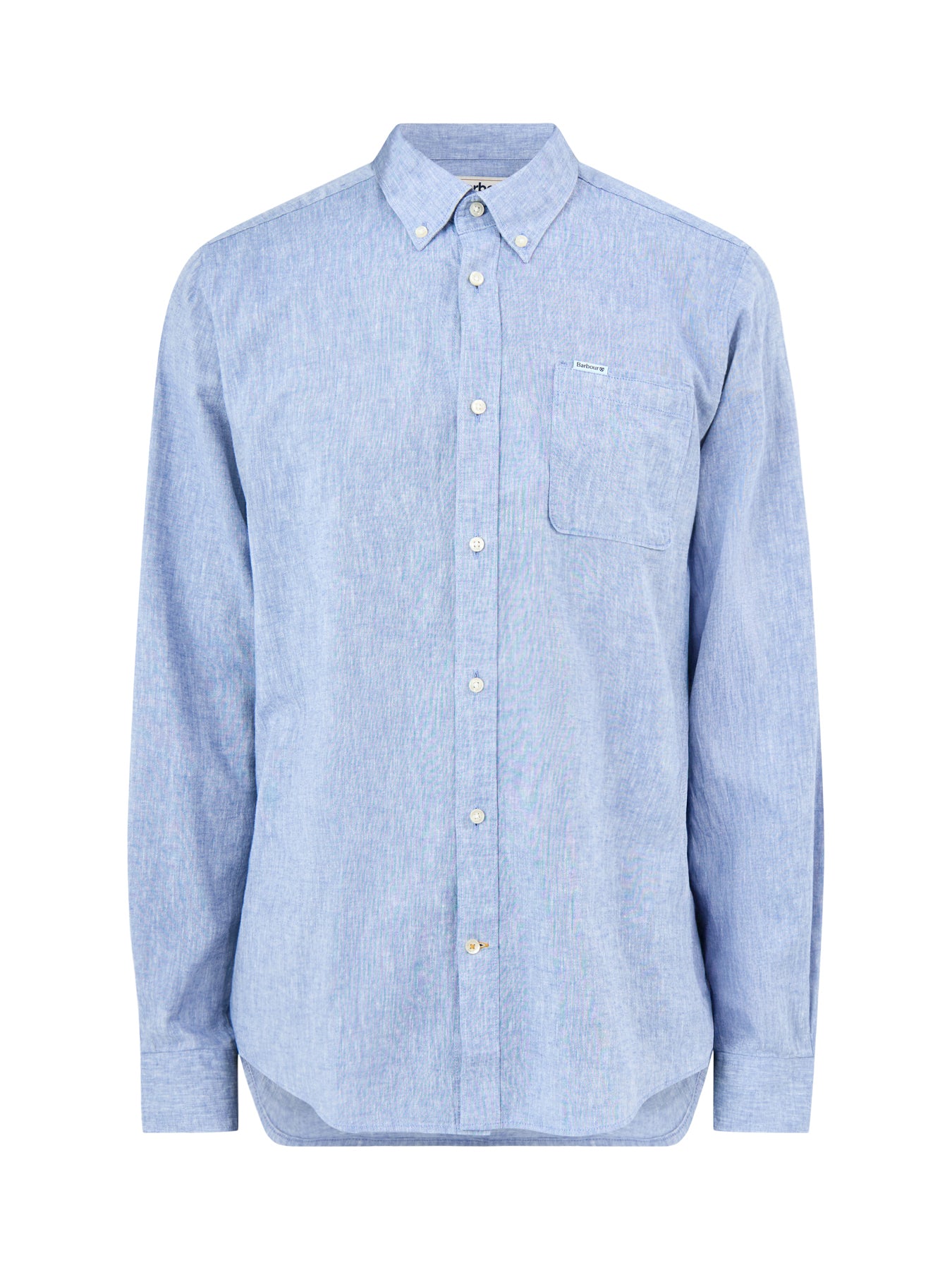Barbour Nelson Linen Mix Shirt Blue