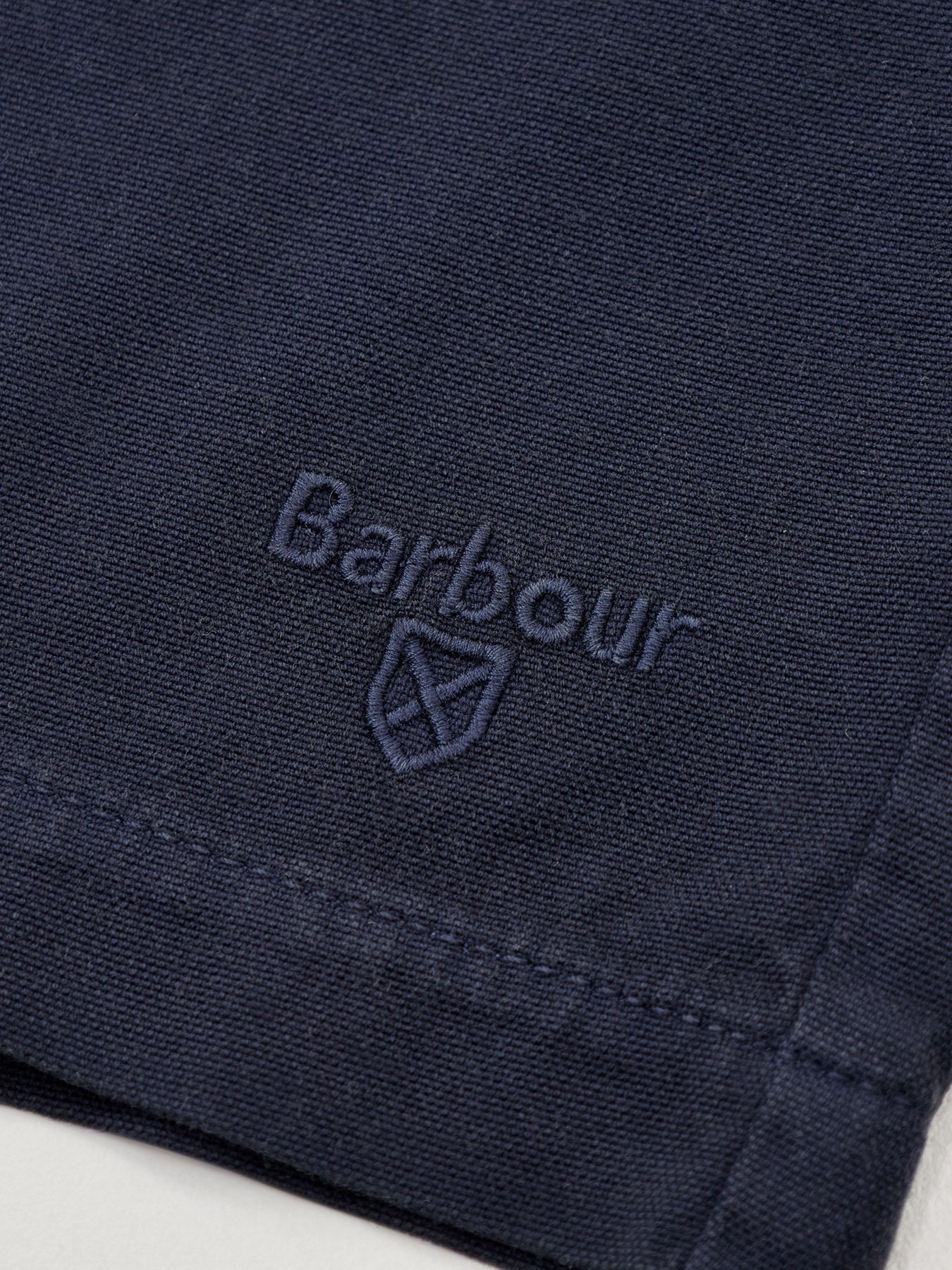Barbour Washed Oxford Relaxed Shorts Navy