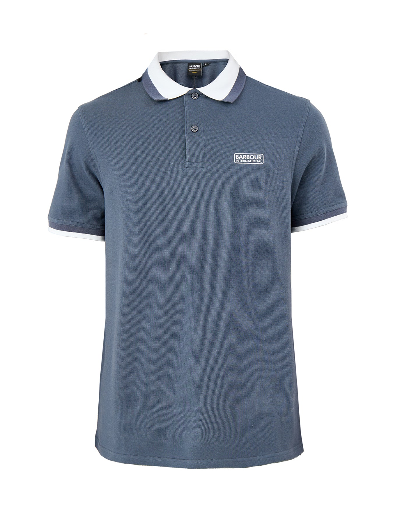 Barbour International Amped Cotton Polo Shirt Grey