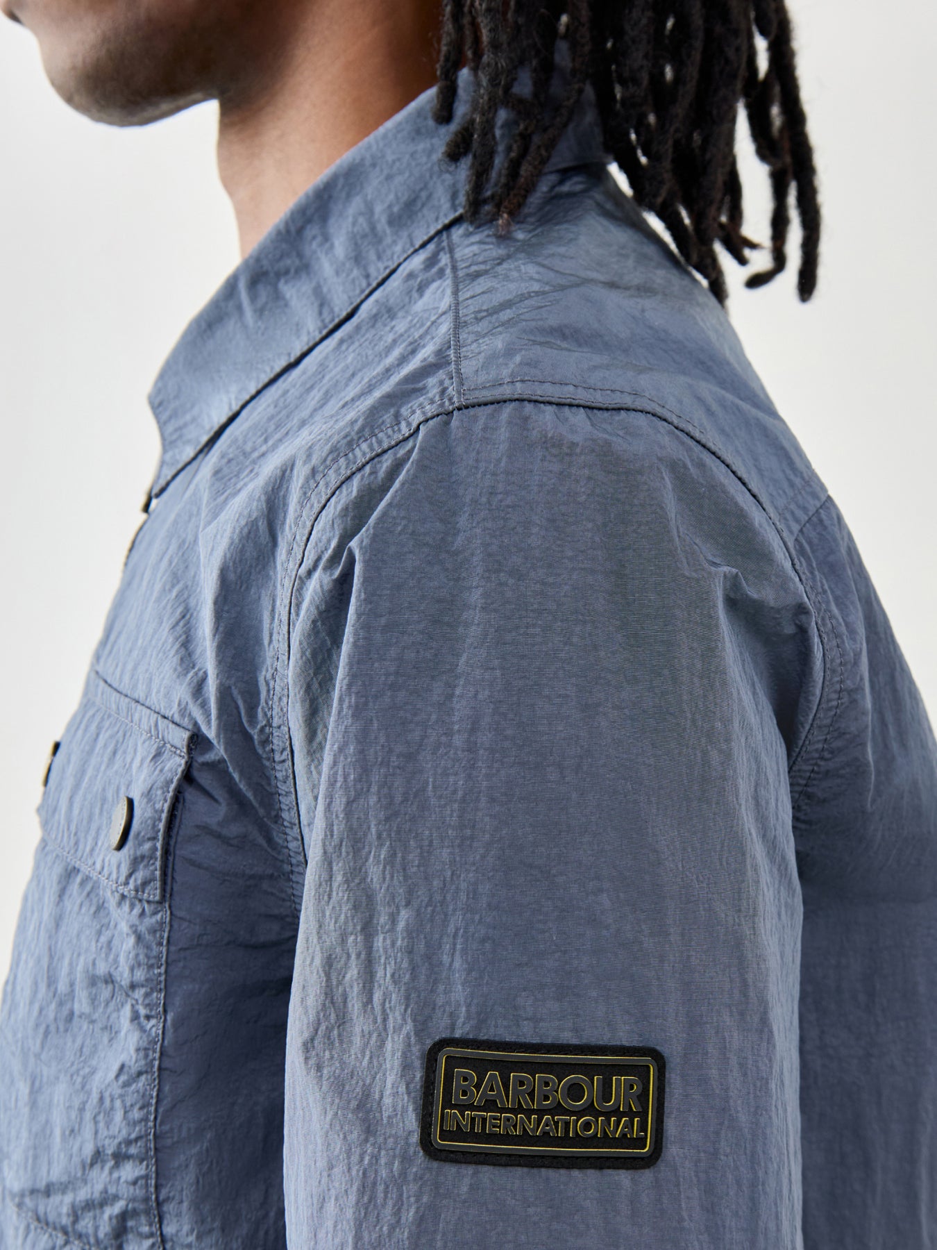Barbour International Inline Overshirt Storm Grey