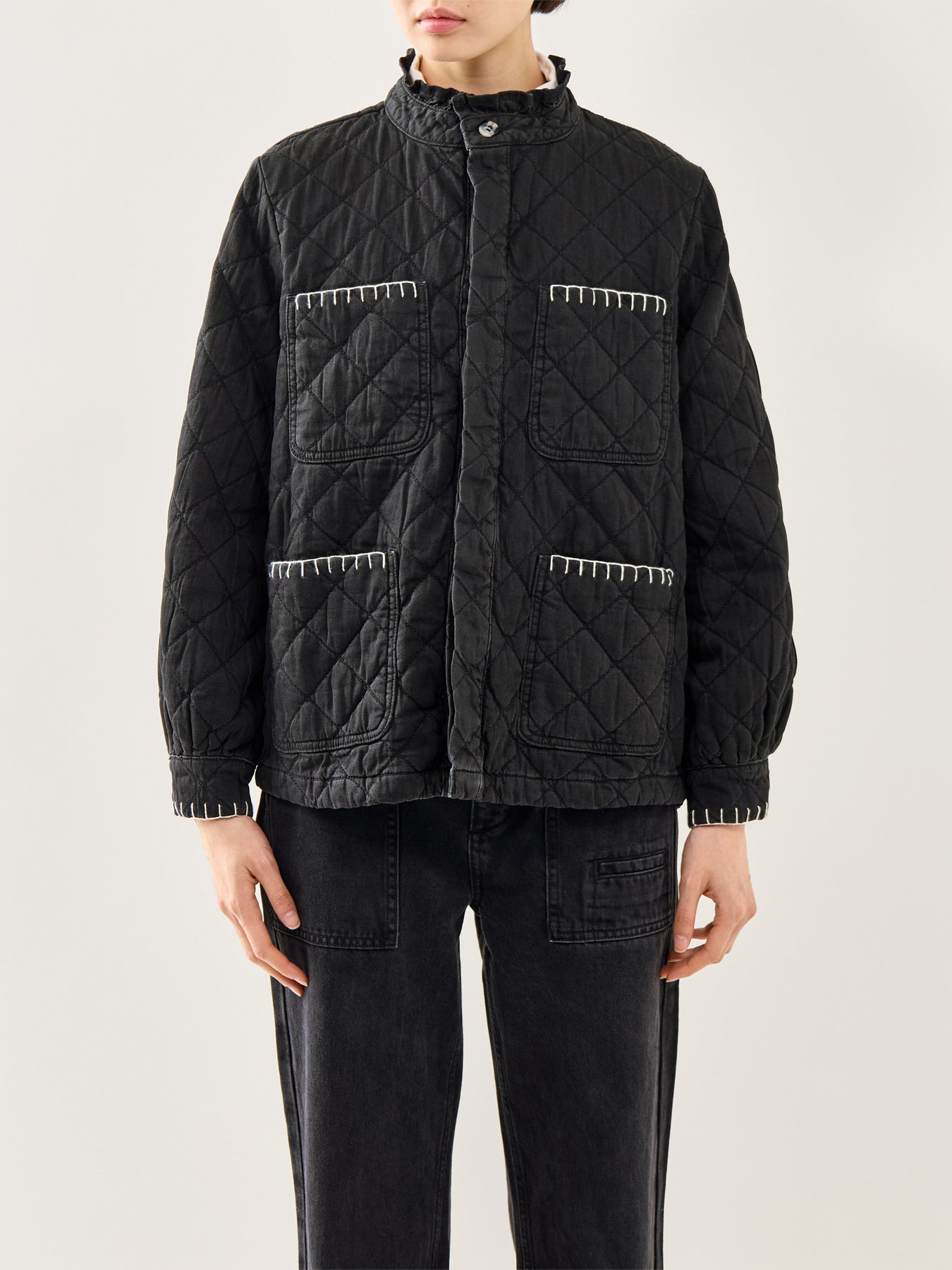 Quilted Pablo Jacket Black