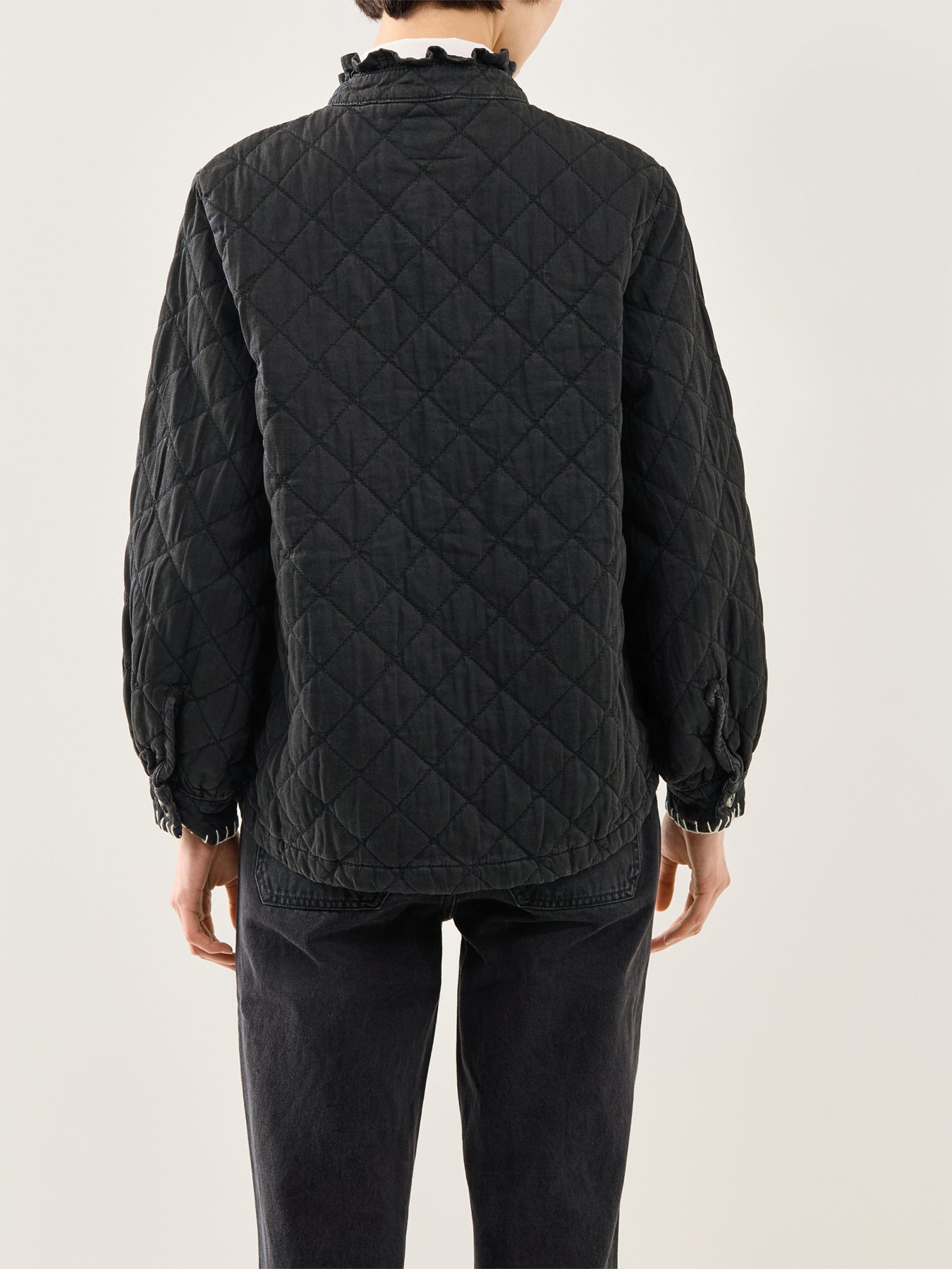 Quilted Pablo Recycled Cotton Jacket Indigo