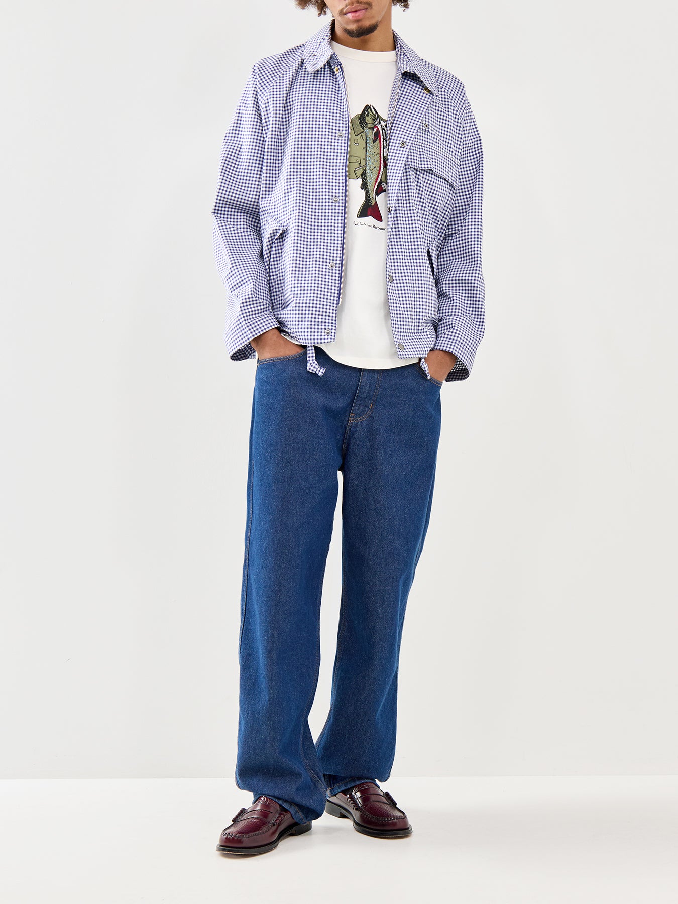 Paul Smith Loves Barbour Fishing Jacket Graphic T-Shirt