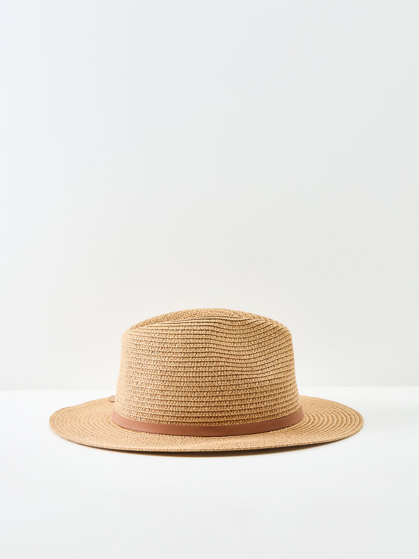 Evelyn Braid Trilby Hat Tan