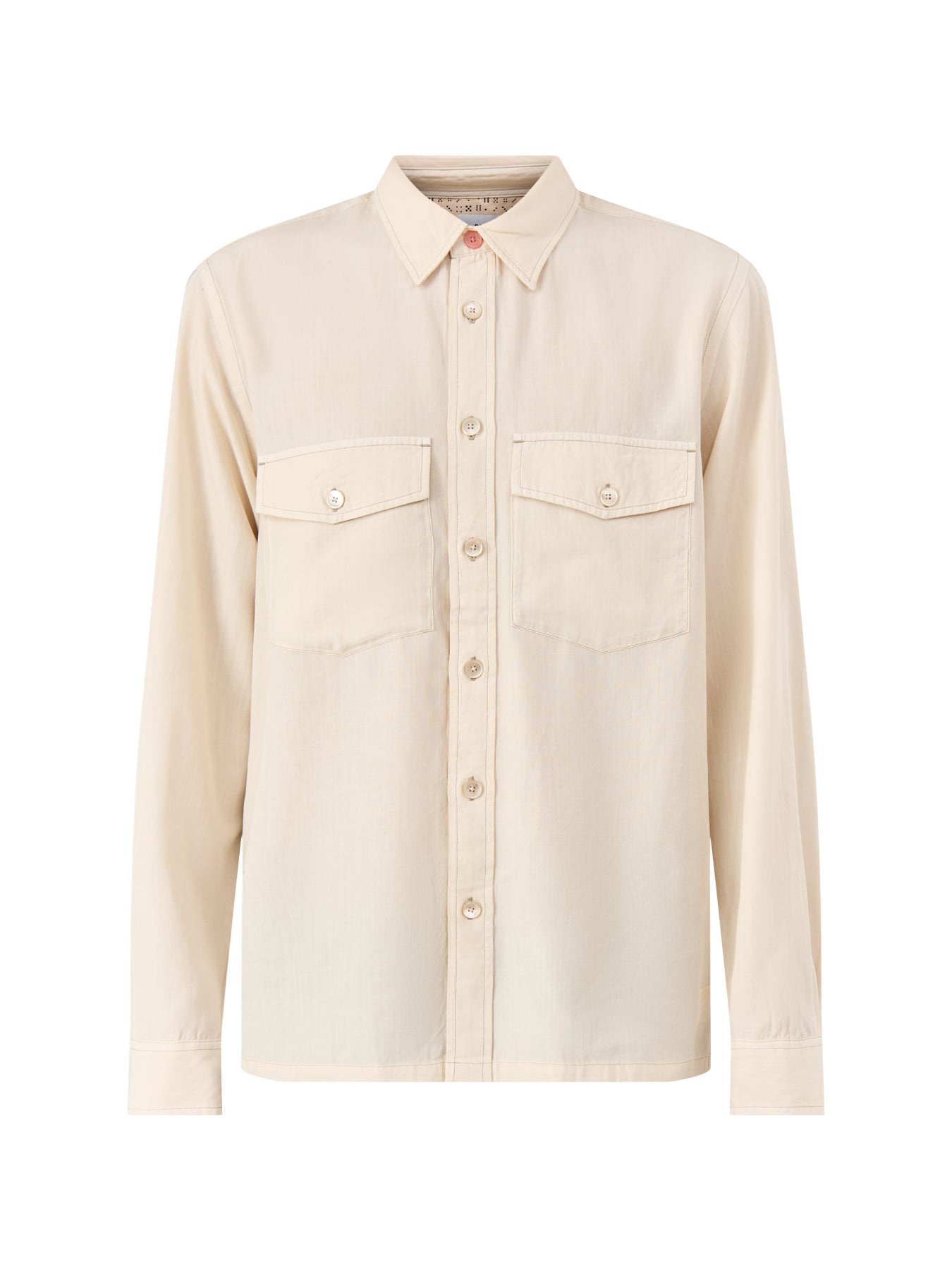 Soft Touch Double Pocket Shirt White