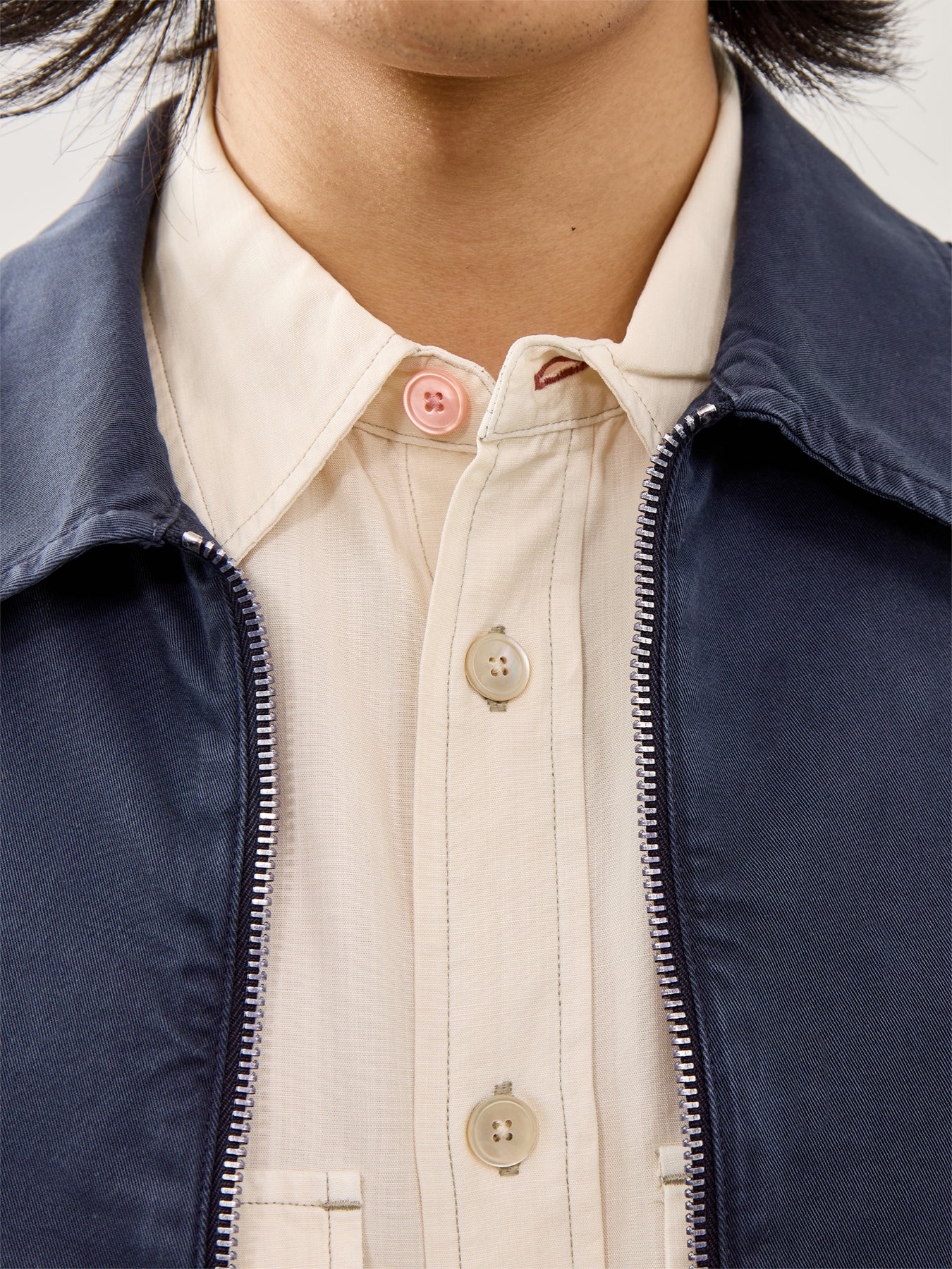 Soft Touch Double Pocket Shirt White