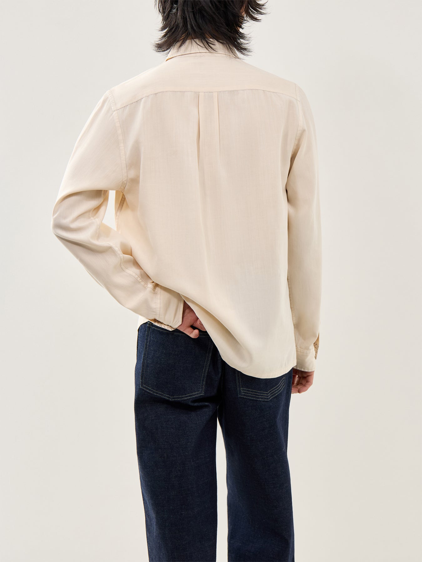 Soft Touch Double Pocket Shirt White