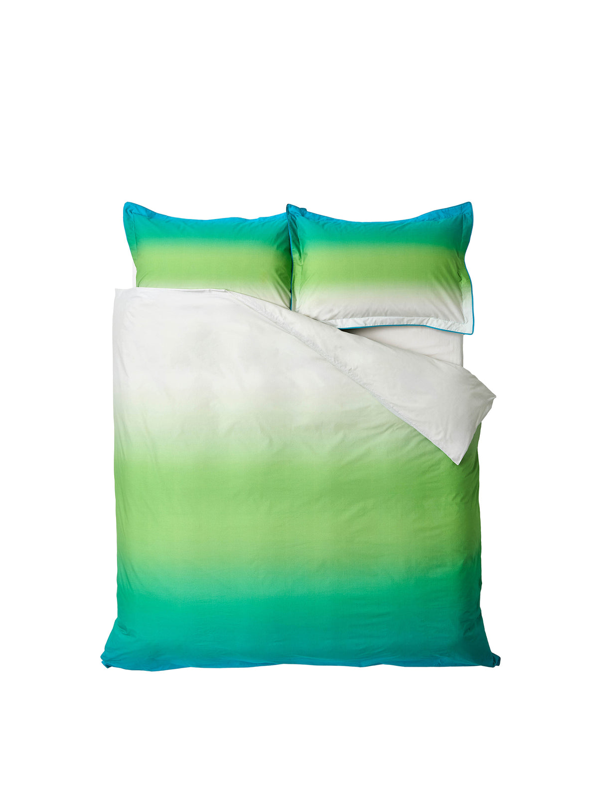 Savoie Cotton Percale Duvet Cover Set - Azure