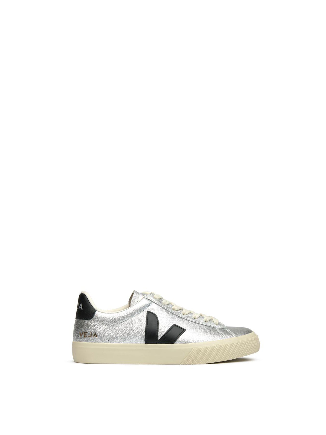 Campo Leather Trainers Silver