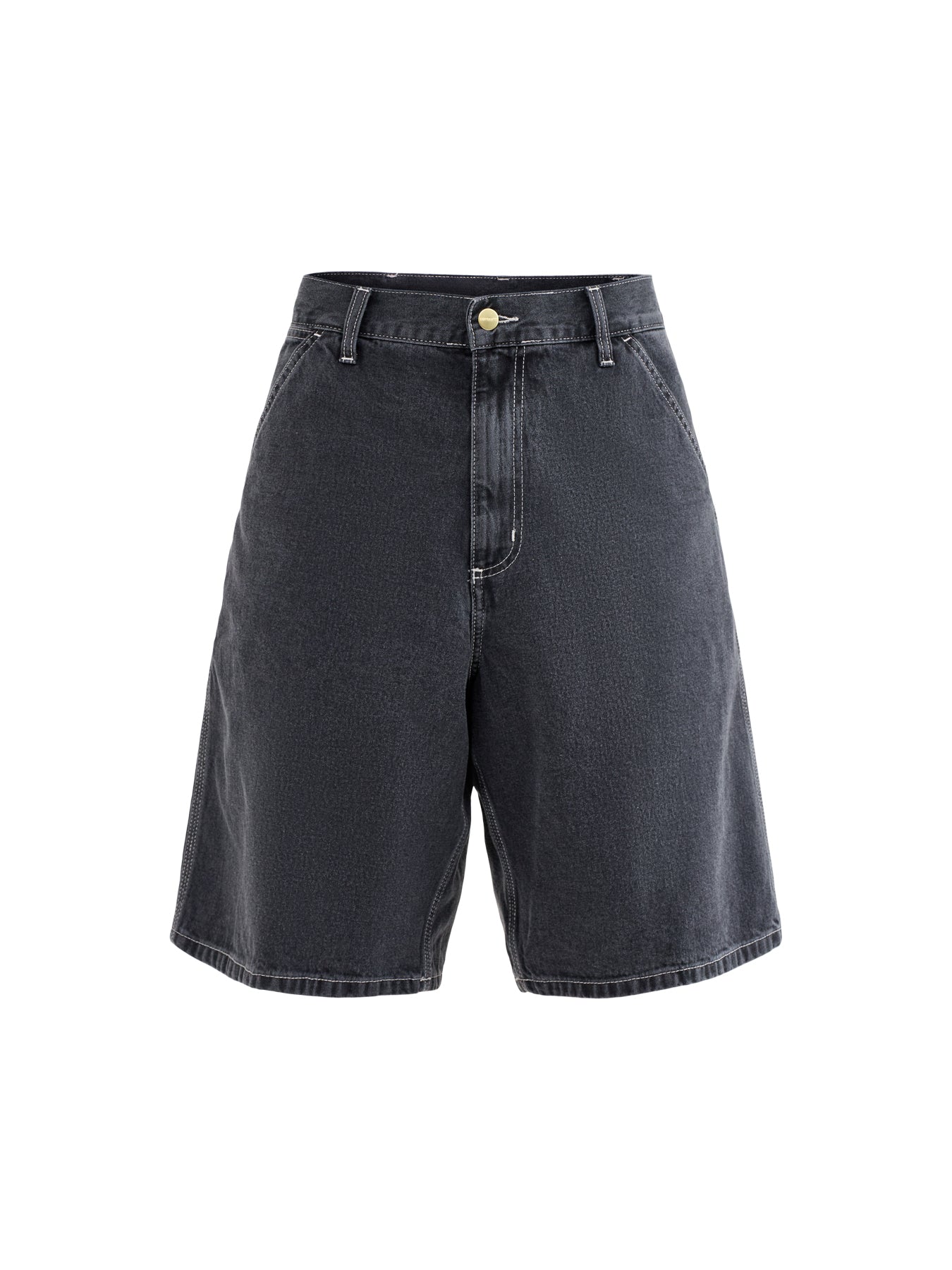 Simple Denim Shorts Black