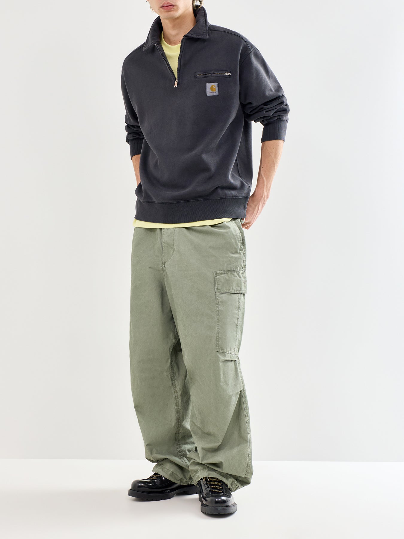 Half Zip Sweatshirt Black