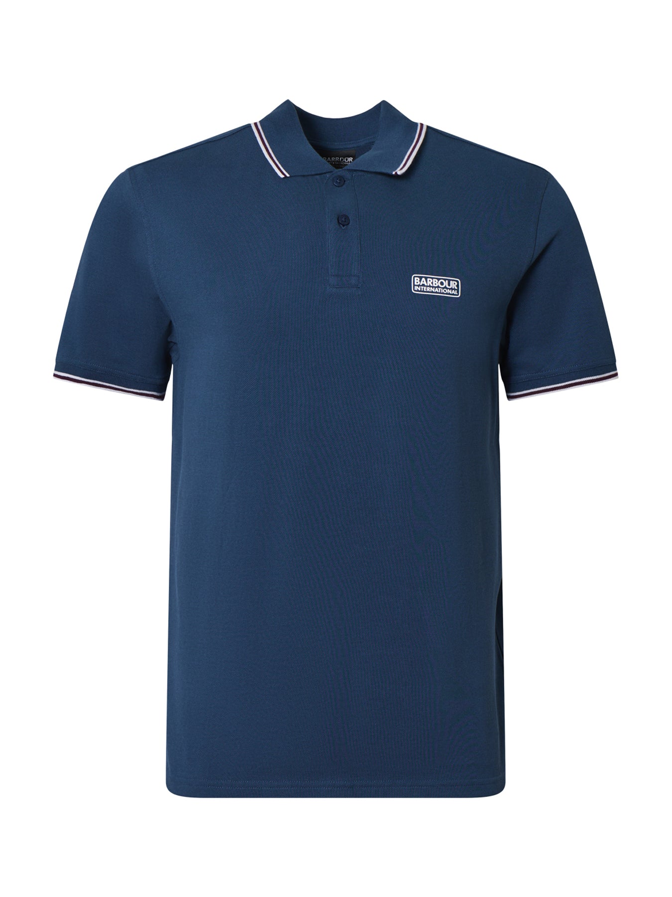Evan Tipped Polo Shirt Blue