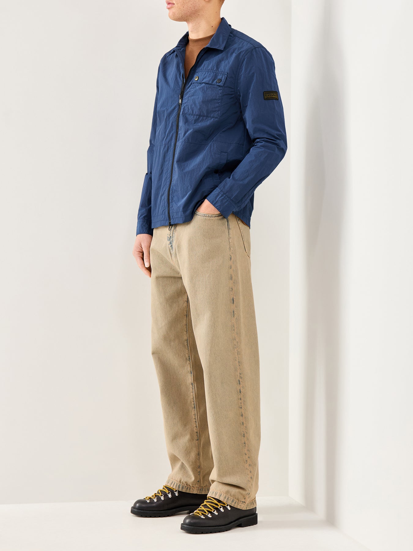 Inline Cotton Overshirt Blue